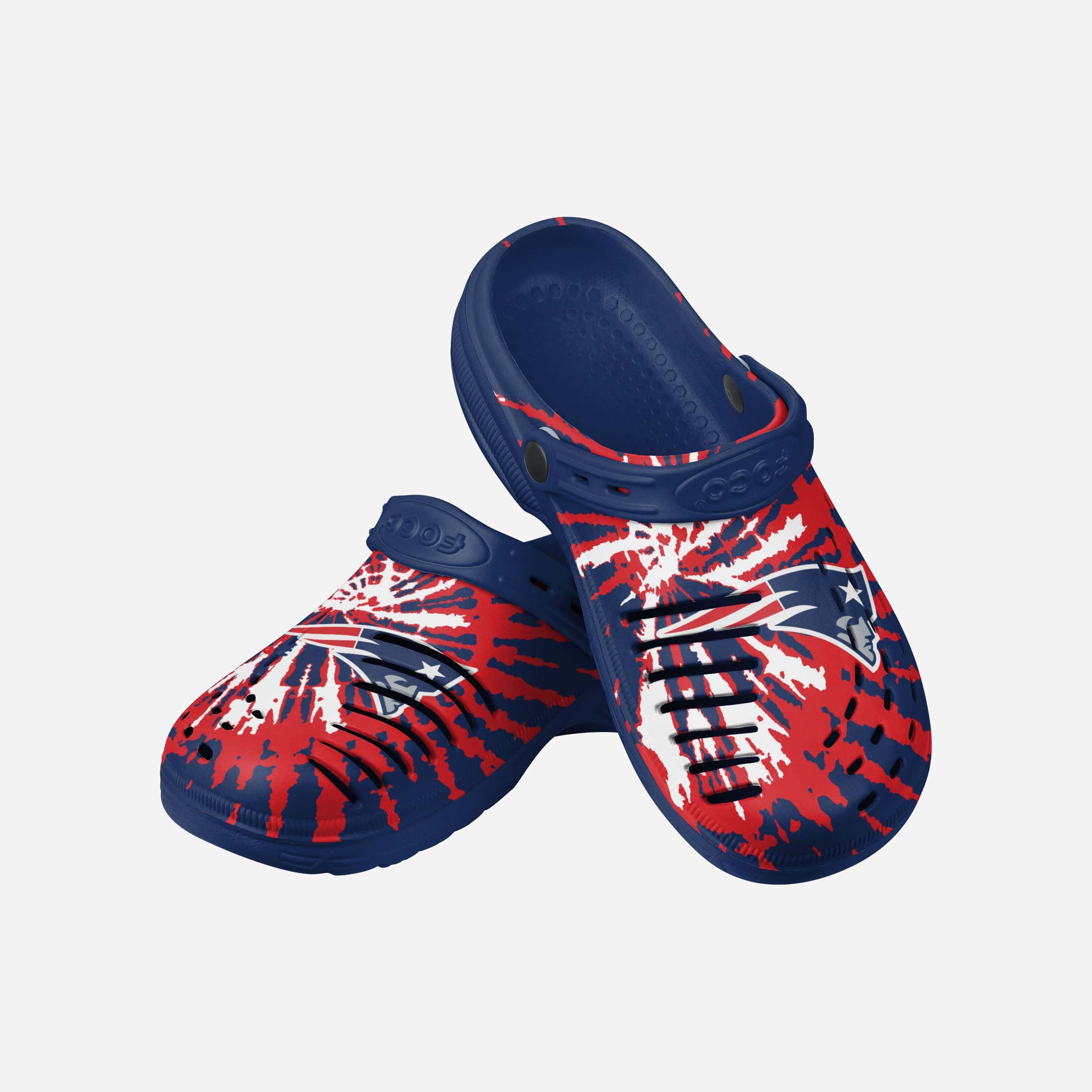 New England Patriots Tie-Dye Clog With Strap - Image 3