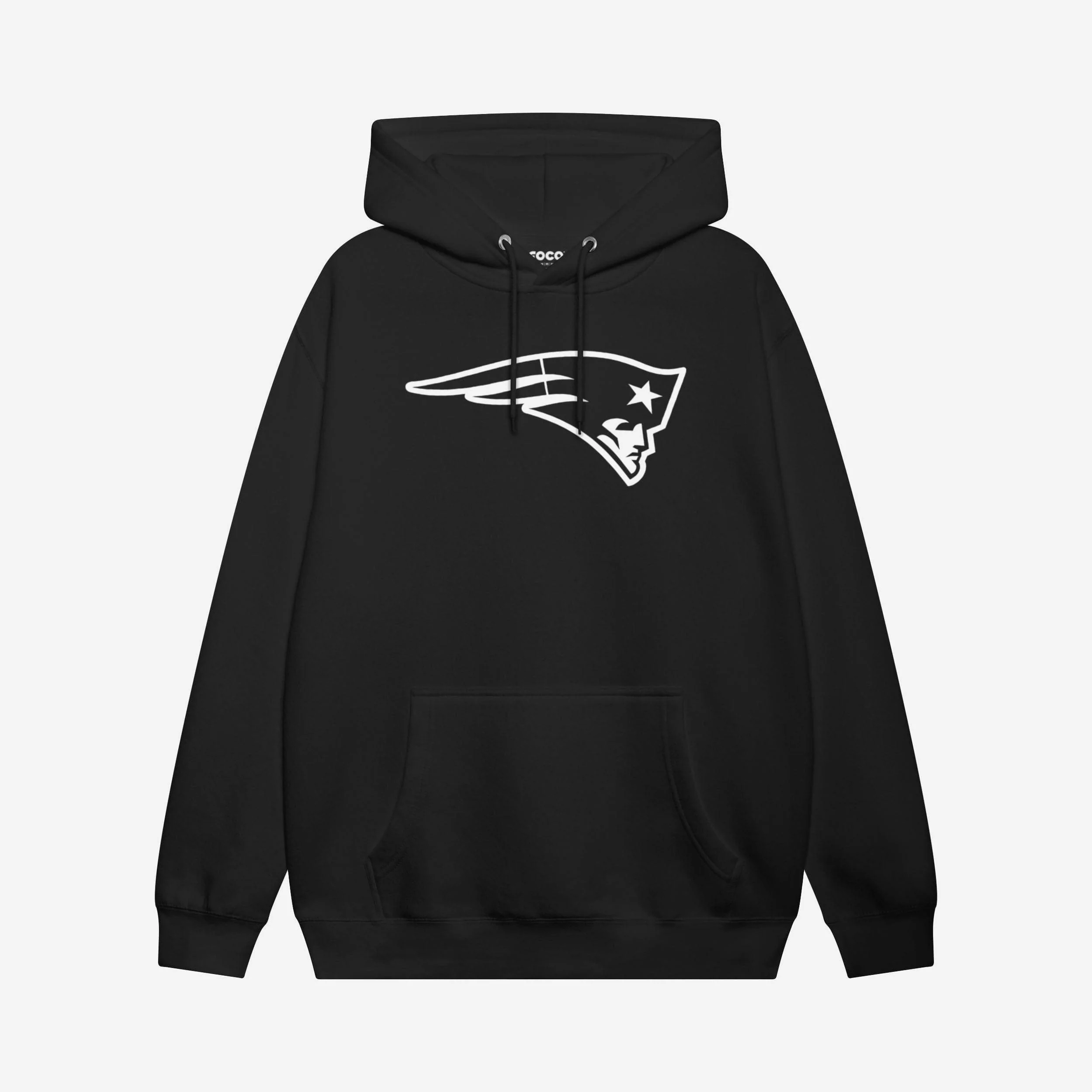 New England Patriots White Logo Hoodie