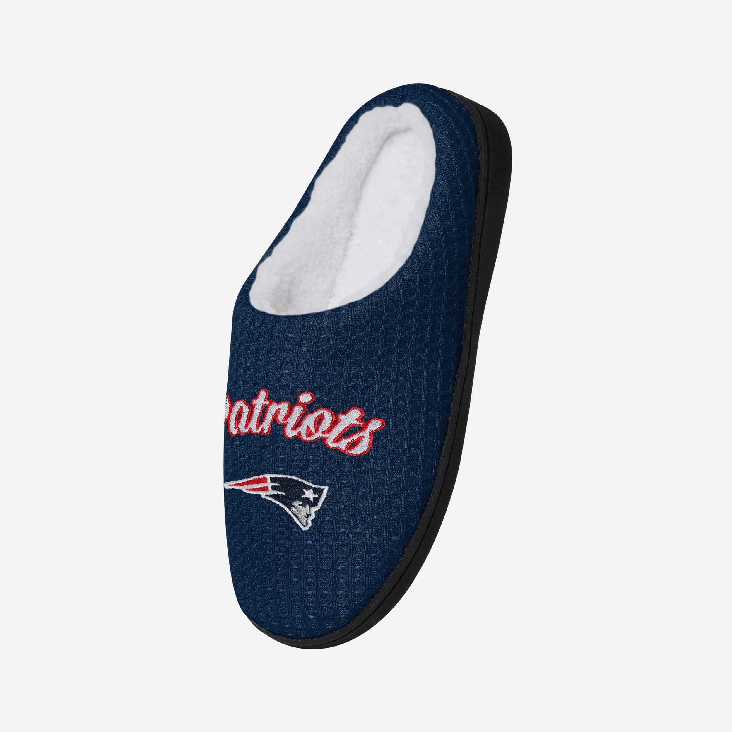 New England Patriots Womens Sherpa Lined Memory Foam Slipper - Image 3