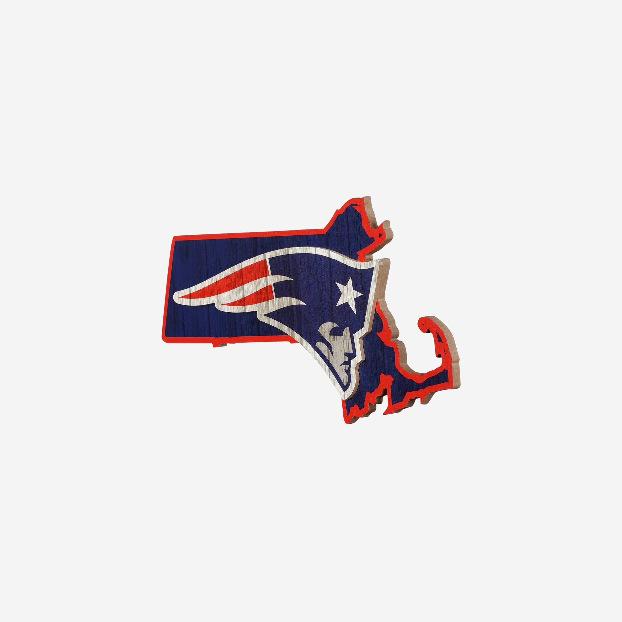 New England Patriots Wood State Sign - Image 2