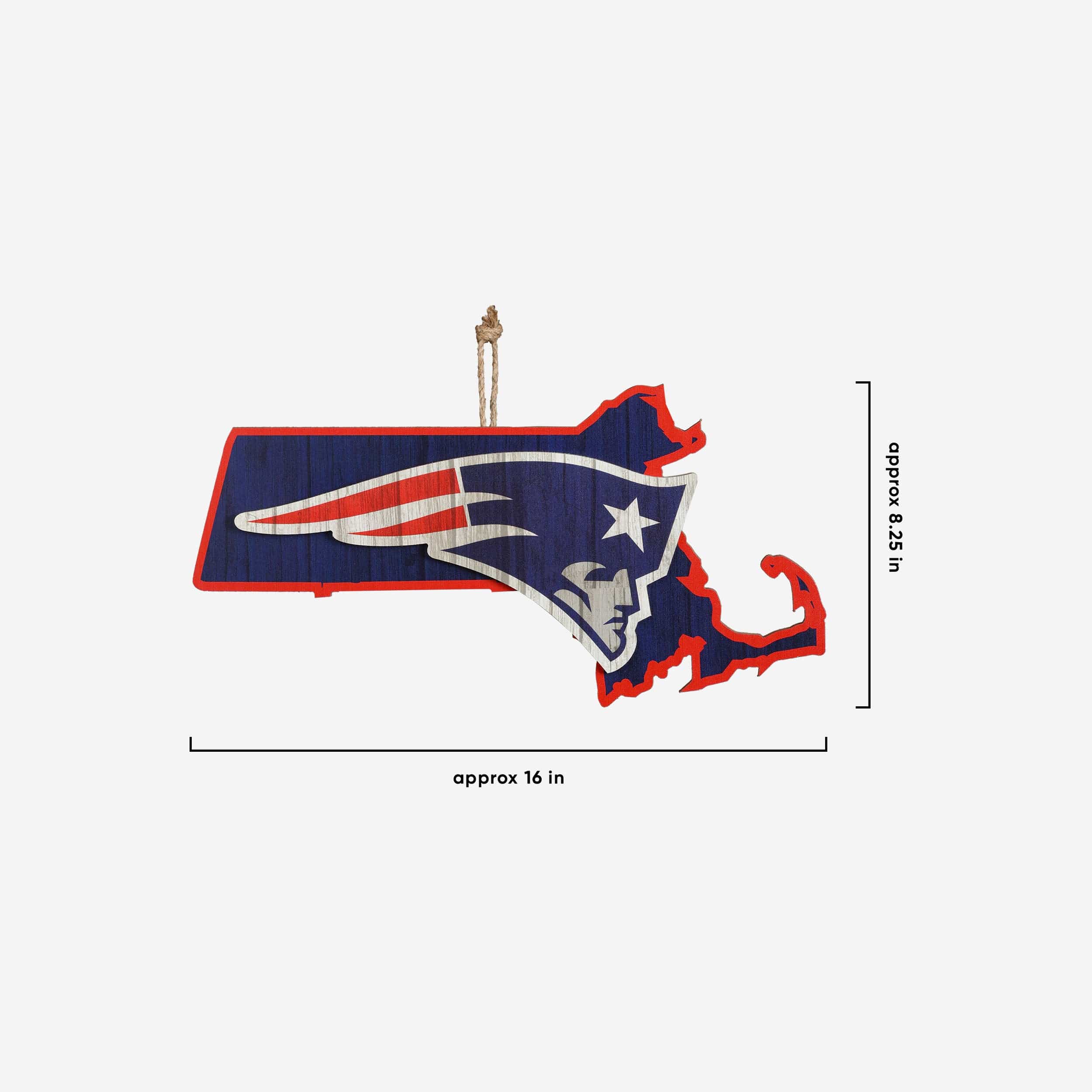 New England Patriots Wood State Sign - Image 5