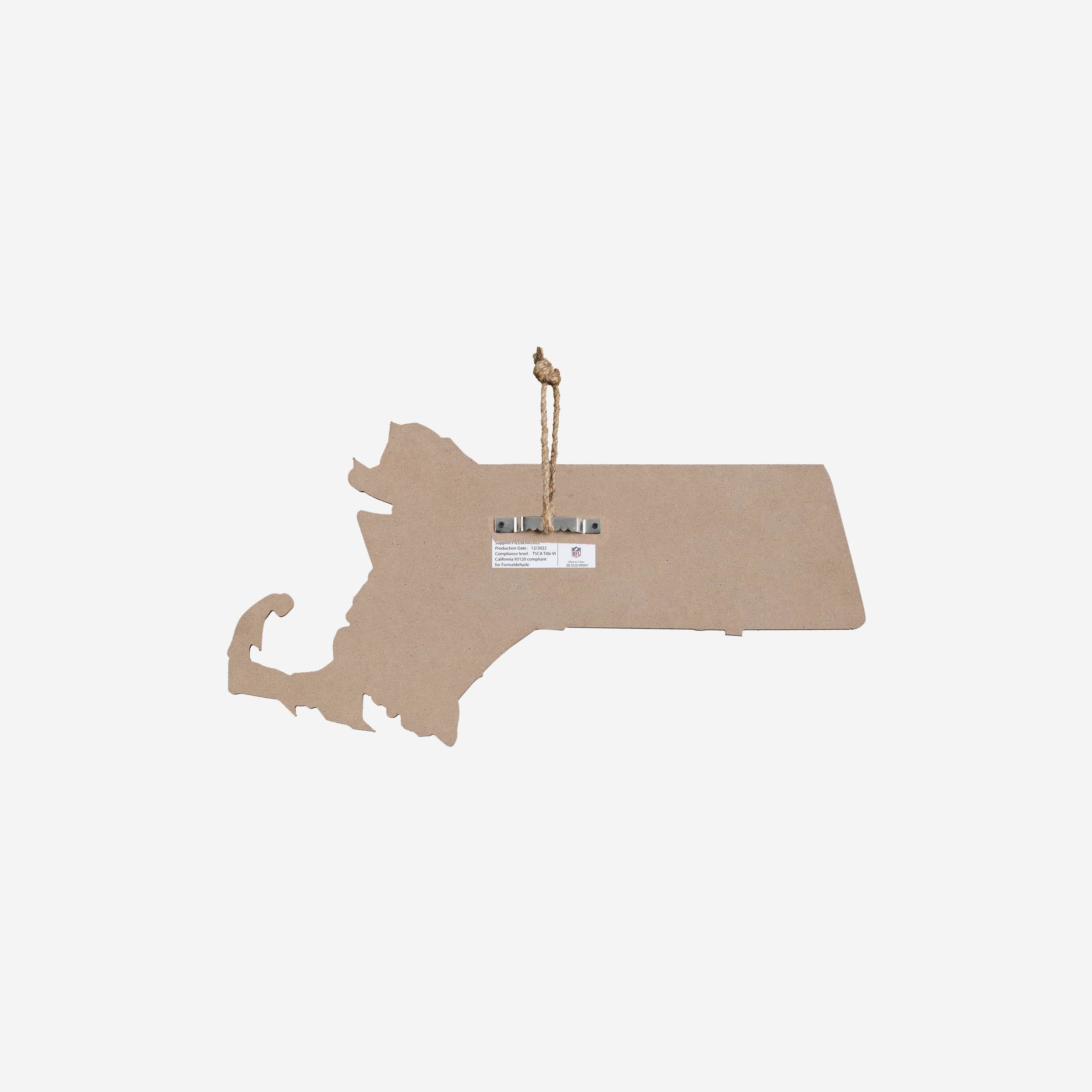 New England Patriots Wood State Sign - Image 6