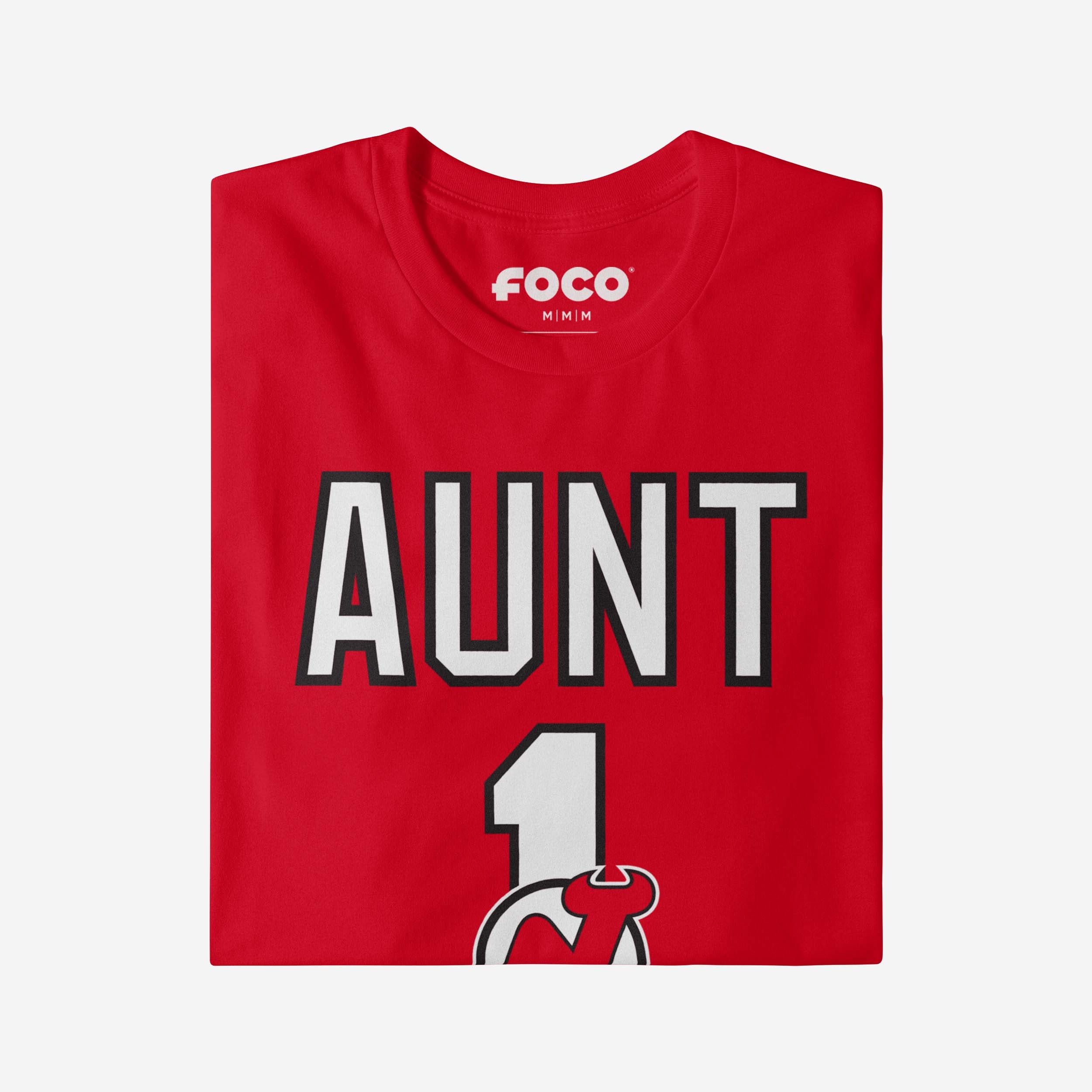 New Jersey Devils Number 1 Aunt T-Shirt - Image 3