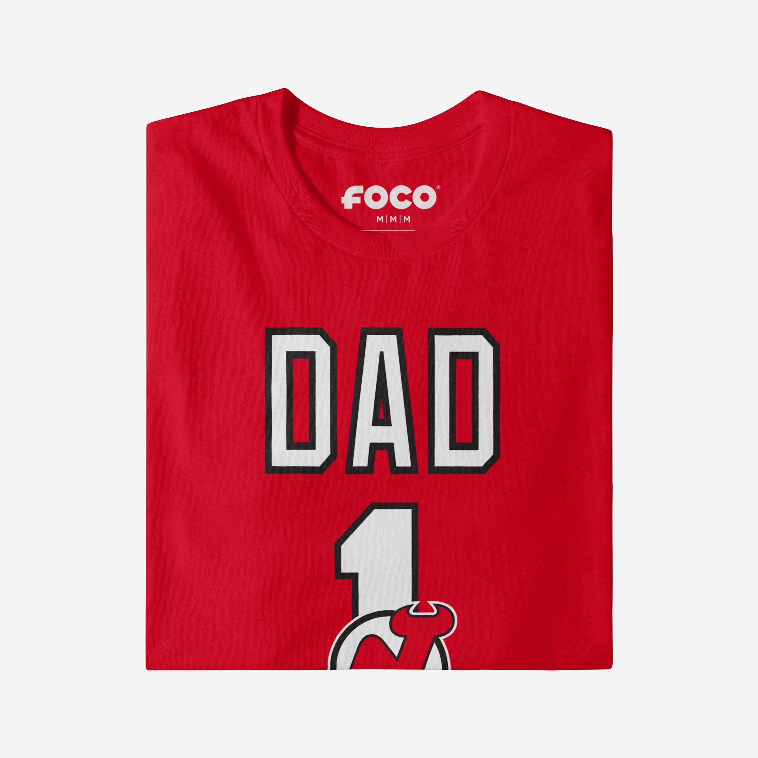 New Jersey Devils Number 1 Dad T-Shirt - Image 3