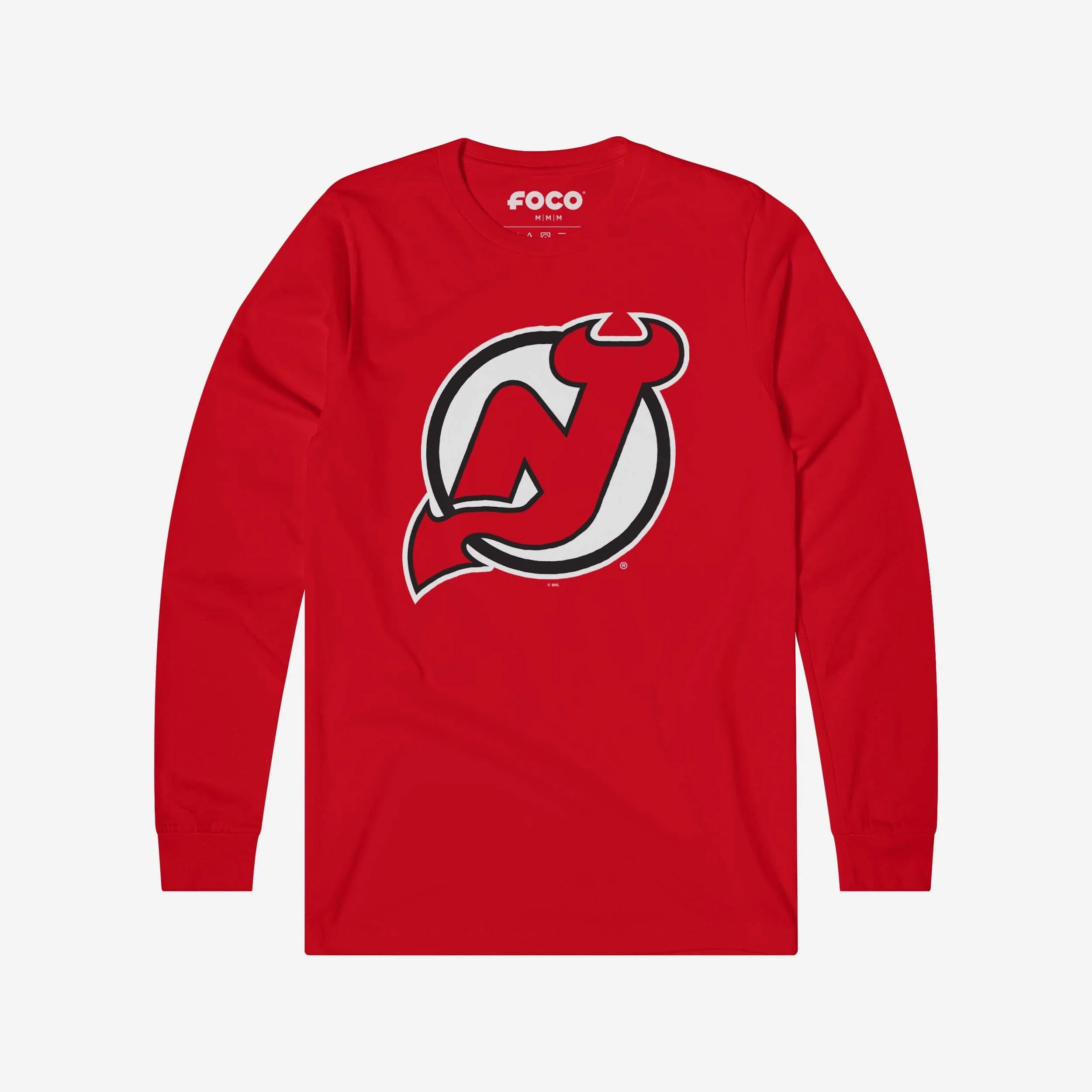 New Jersey Devils Primary Logo Long Sleeve T-Shirt