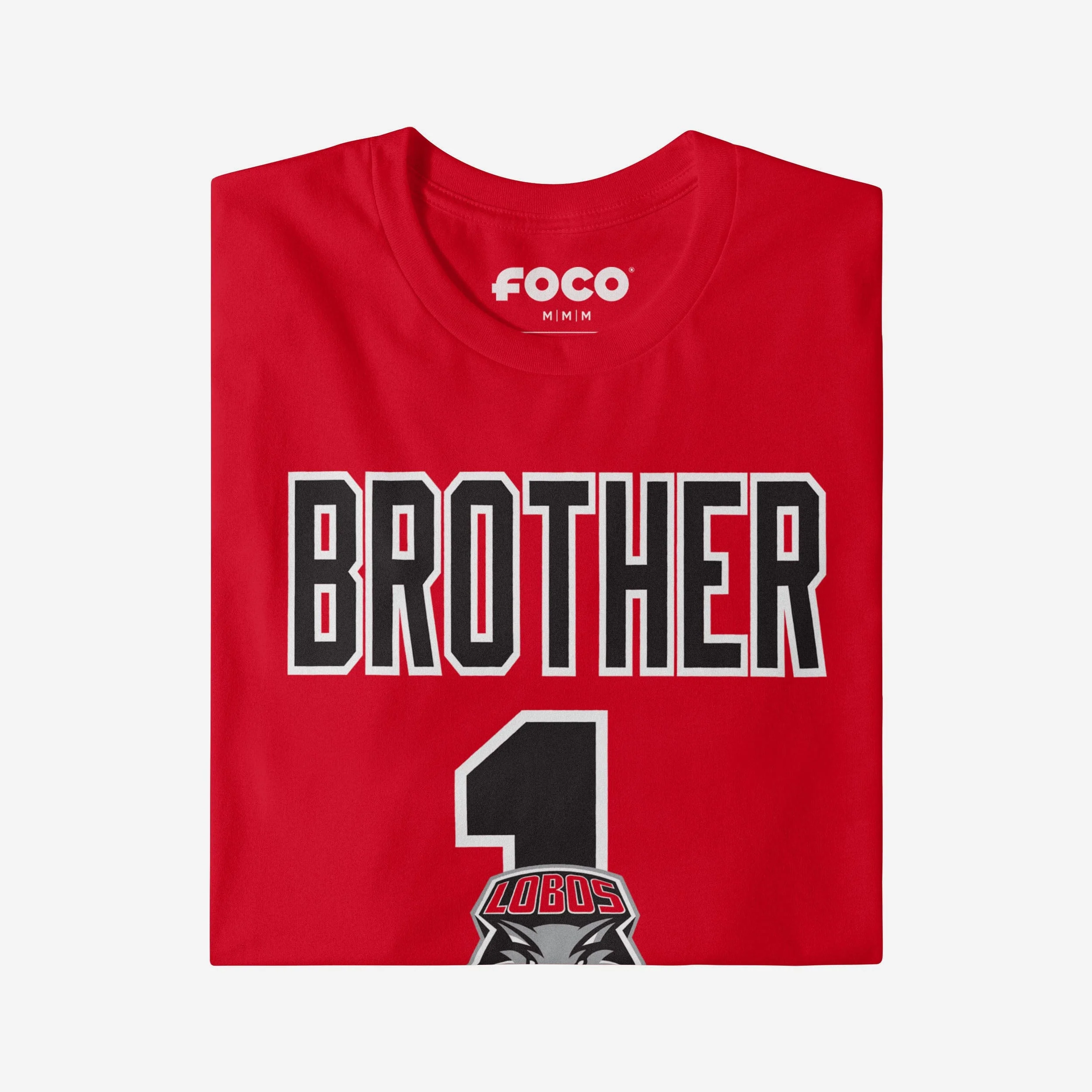 New Mexico Lobos Number 1 Bro T-Shirt - Image 3