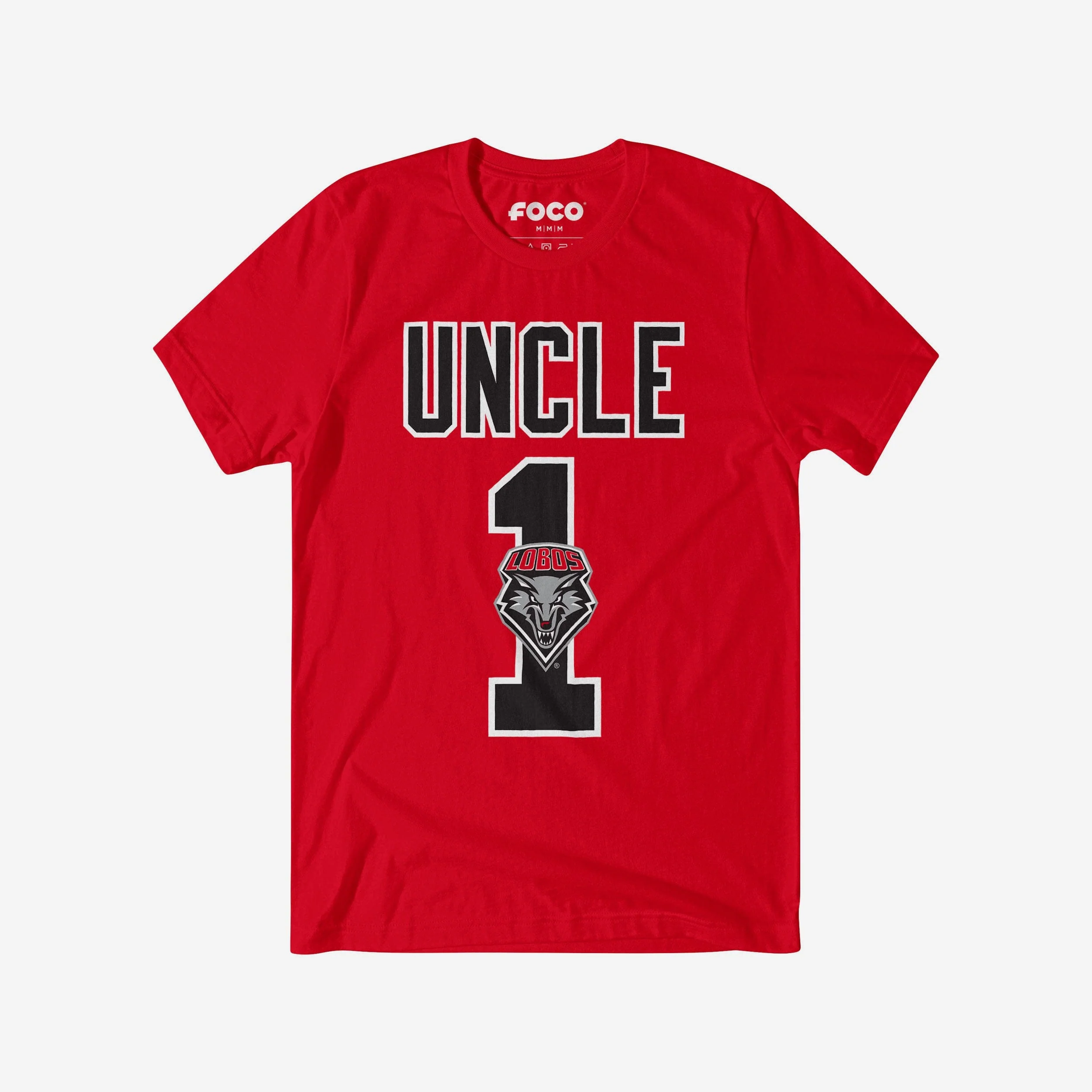 New Mexico Lobos Number 1 Uncle T-Shirt