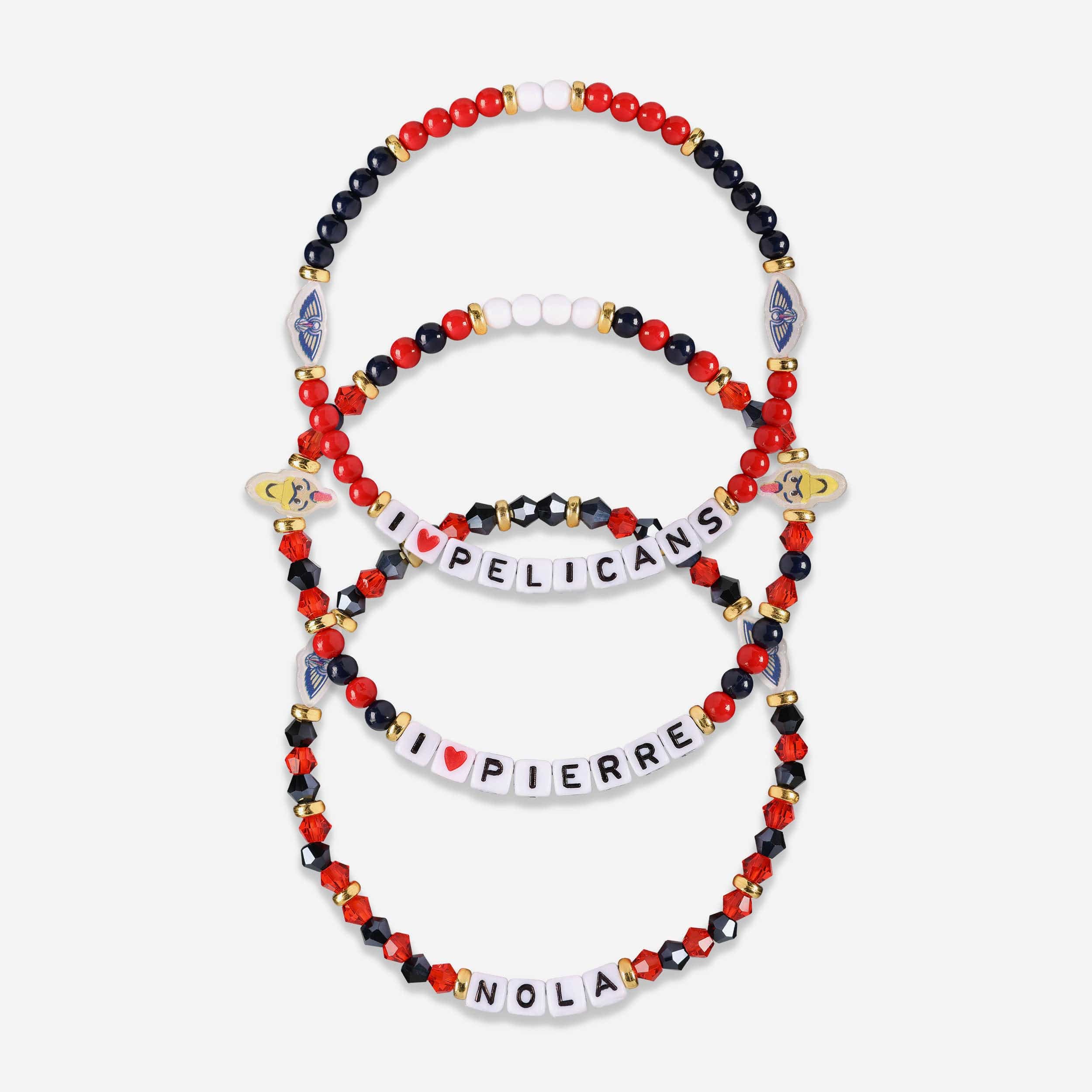 New Orleans Pelicans 3 Pack Friendship Bracelet