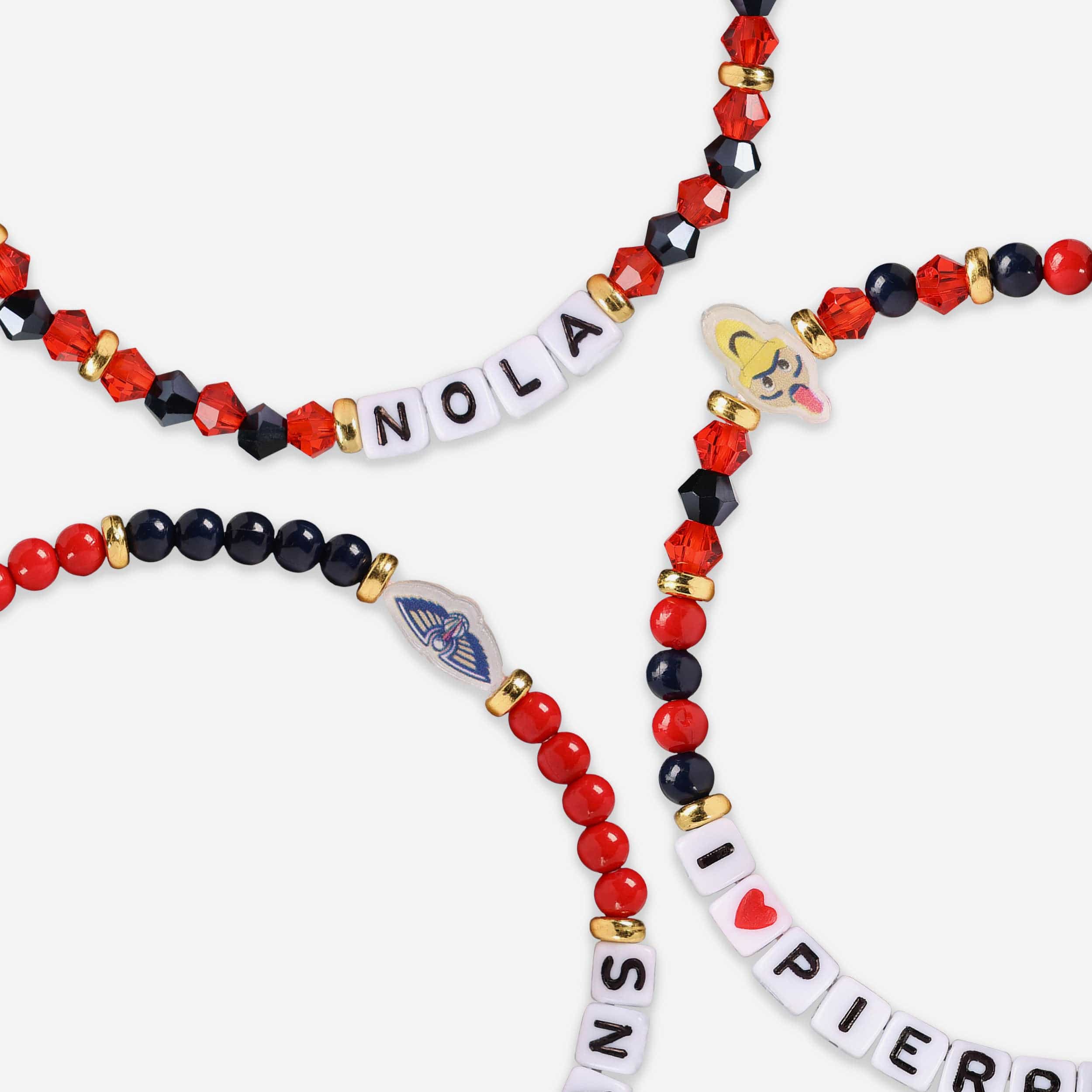 New Orleans Pelicans 3 Pack Friendship Bracelet - Image 2