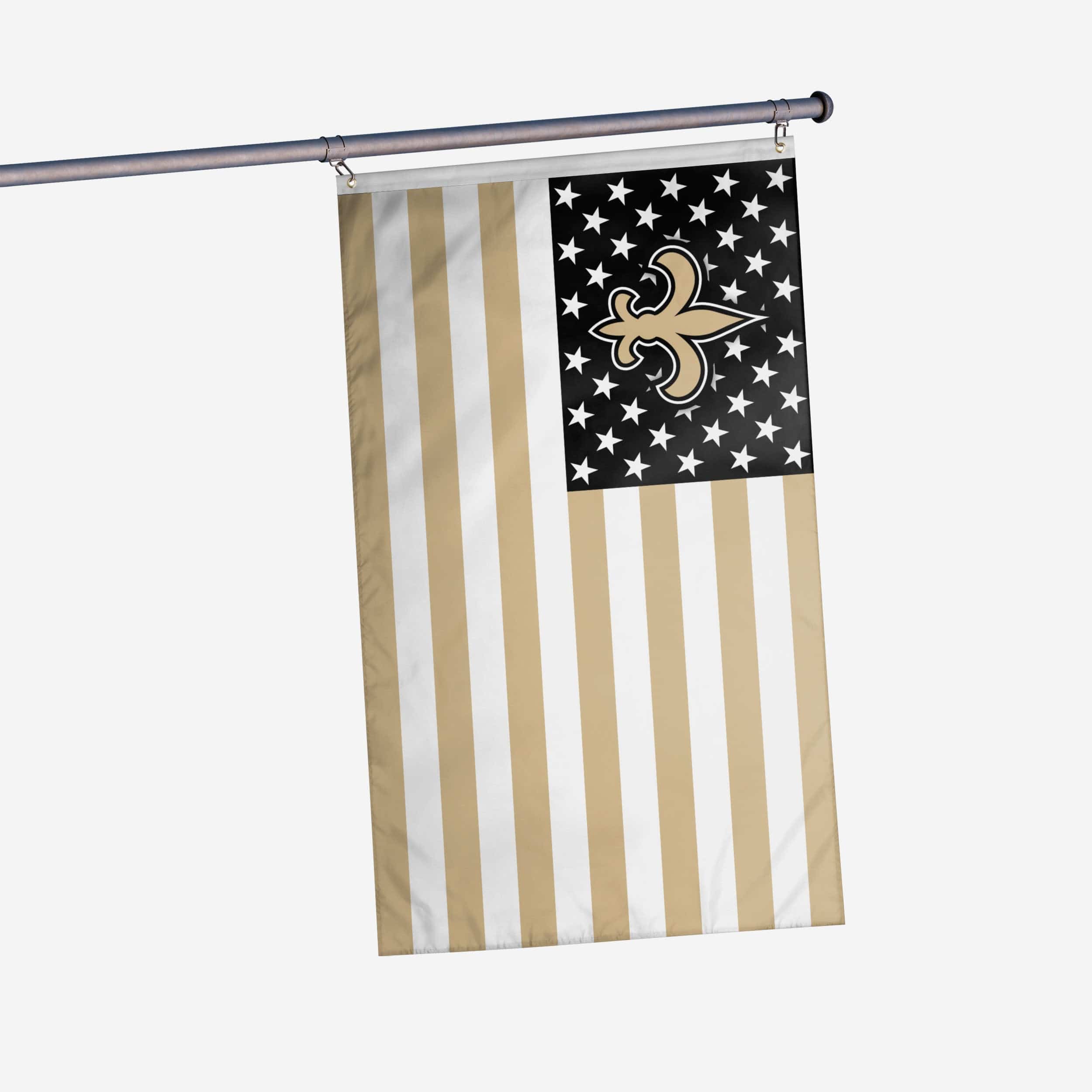 New Orleans Saints American Stars Horizontal Flag