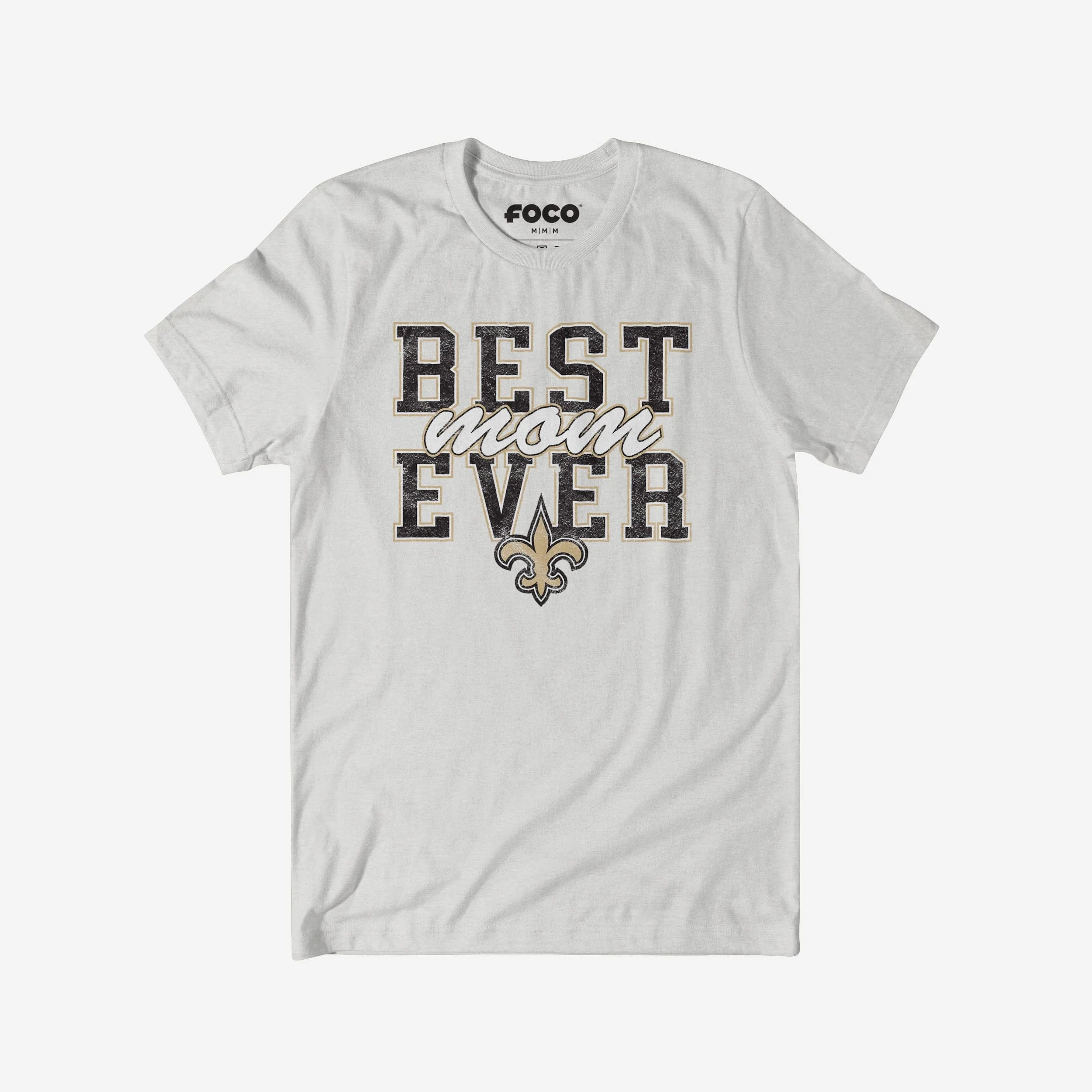New Orleans Saints Best Mom Ever Stacked T-Shirt