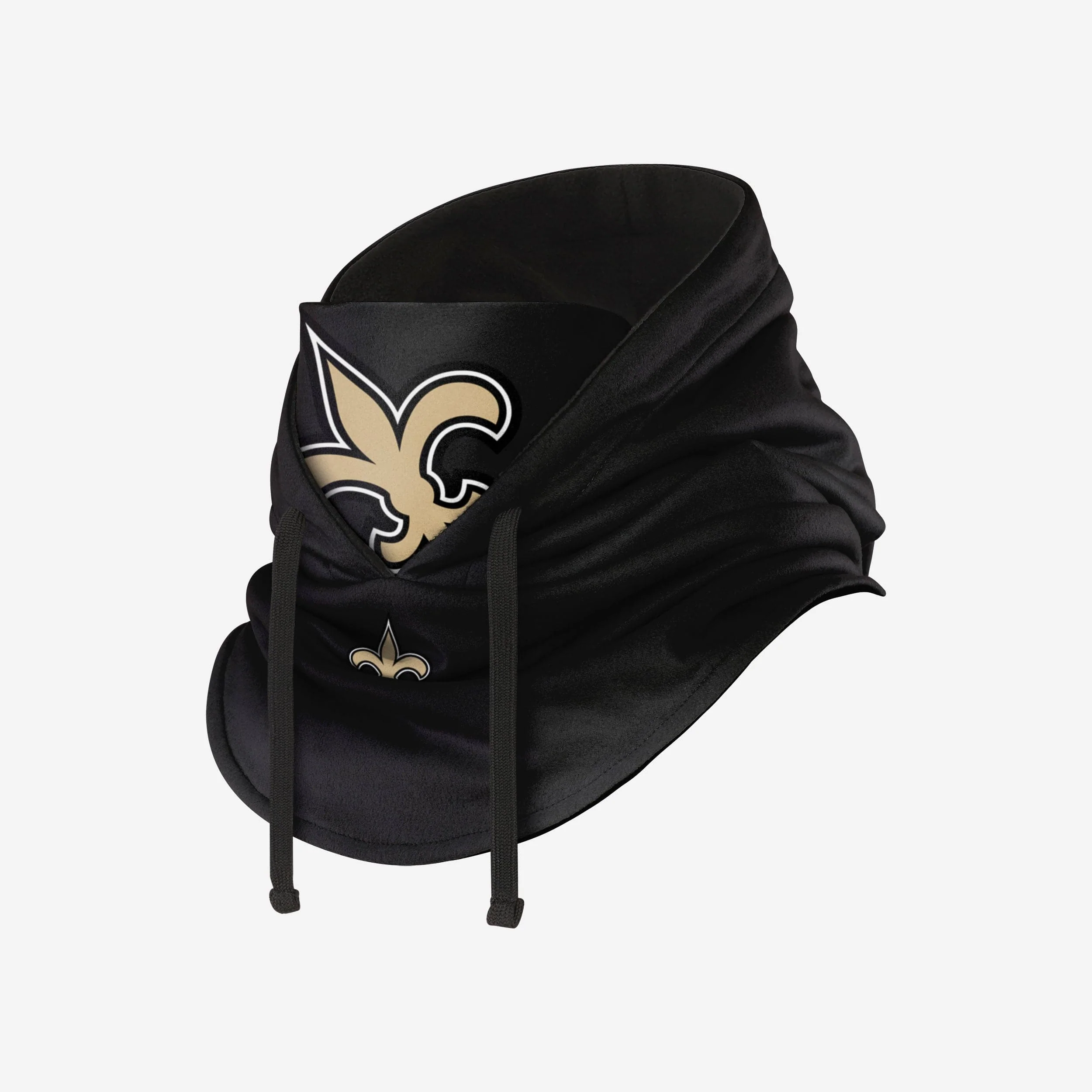 New Orleans Saints Black Drawstring Hooded Gaiter - Image 2