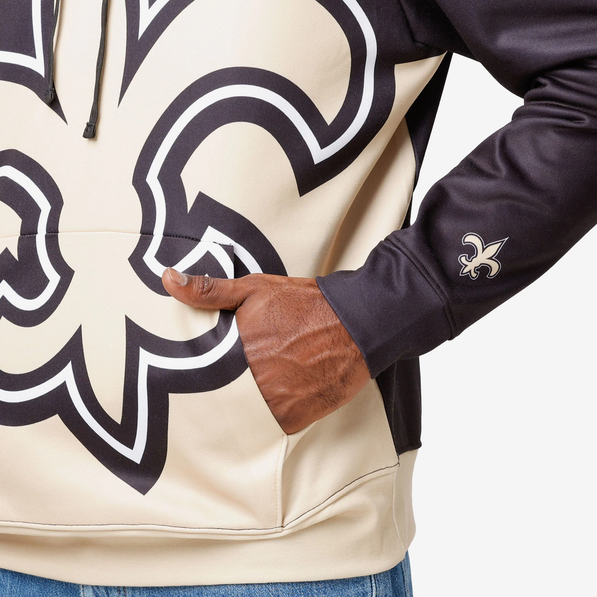 New Orleans Saints Bold Logo Hoodie - Image 3
