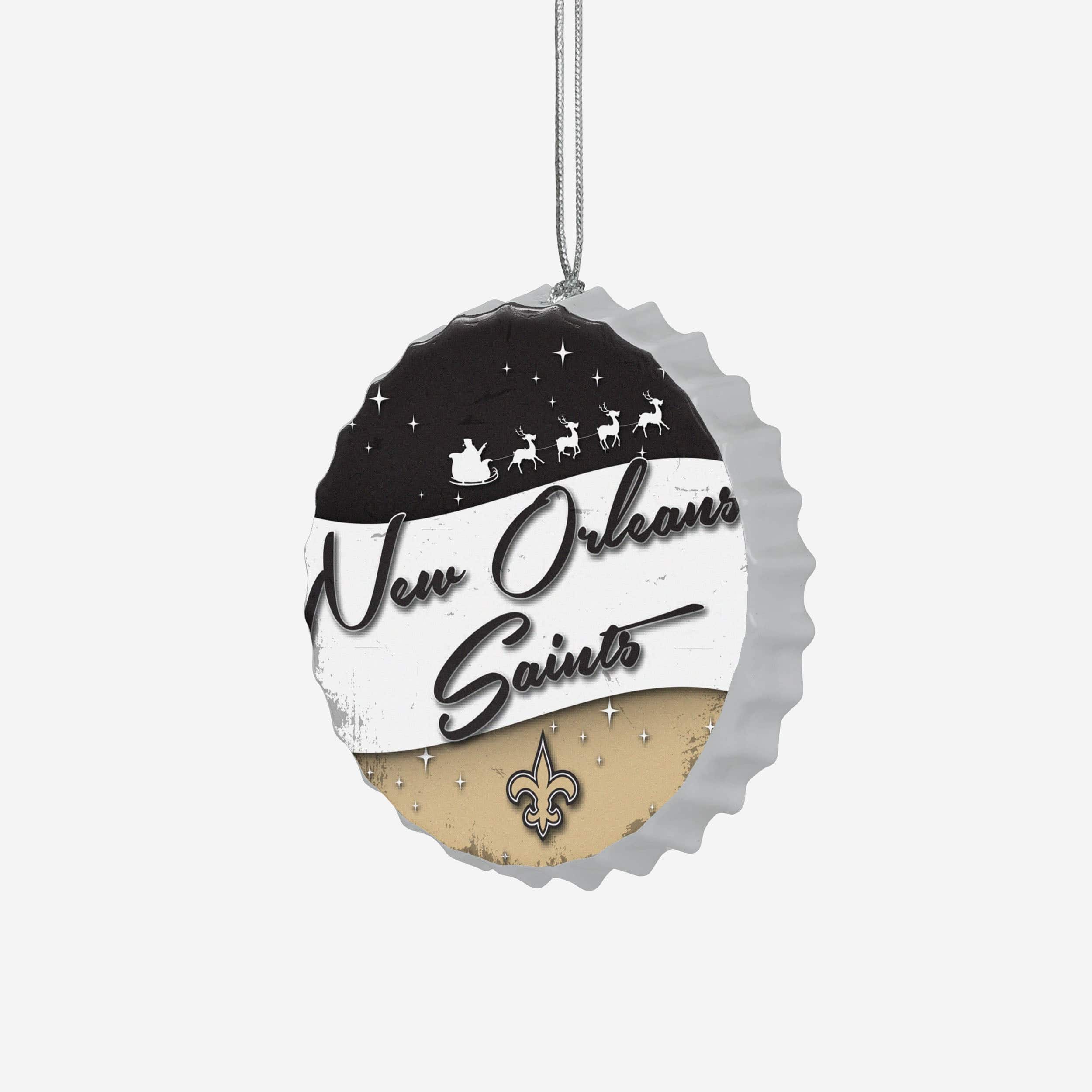 New Orleans Saints Bottlecap Sign Ornament - Image 2