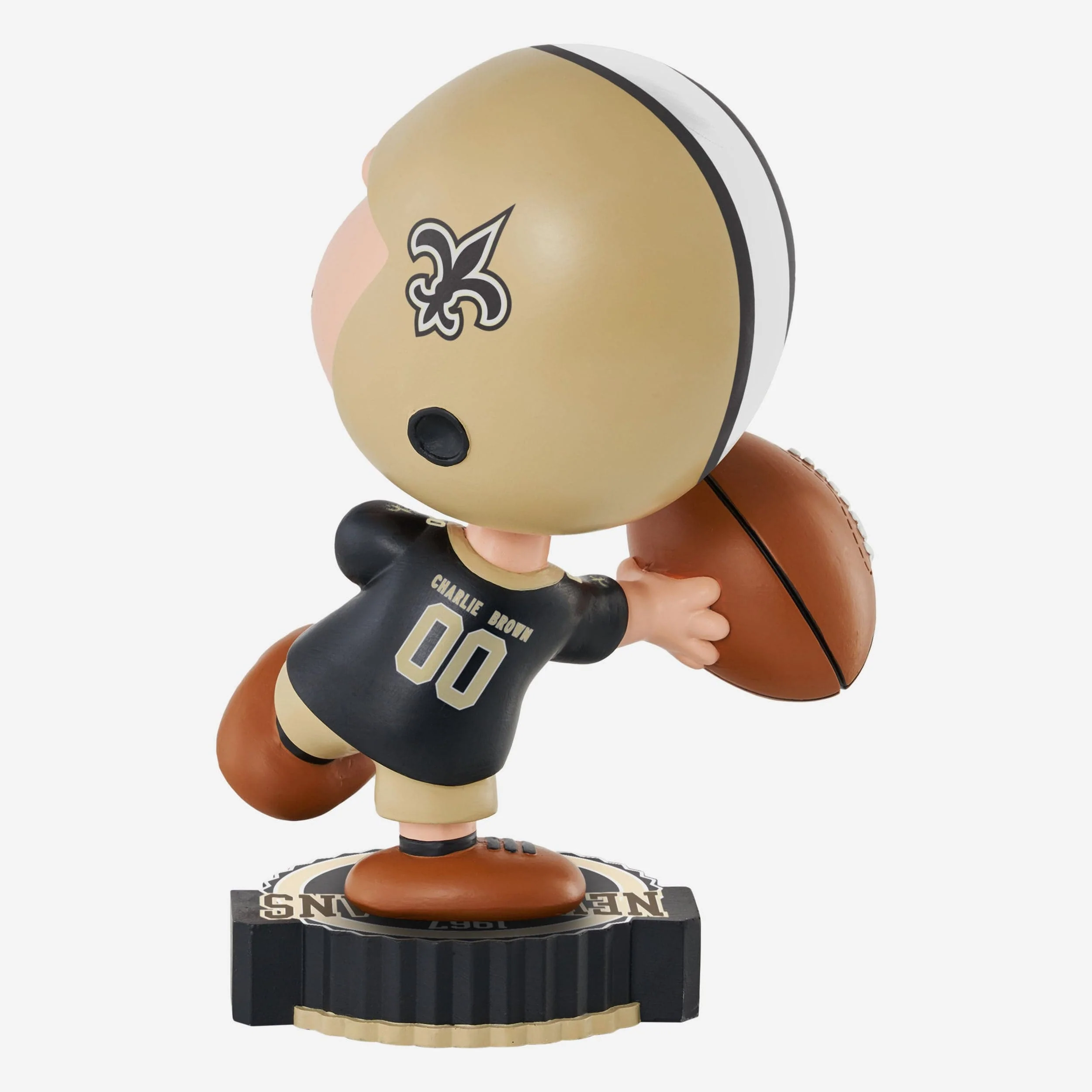 New Orleans Saints Charlie Brown Peanuts Bighead Bobblehead - Image 5