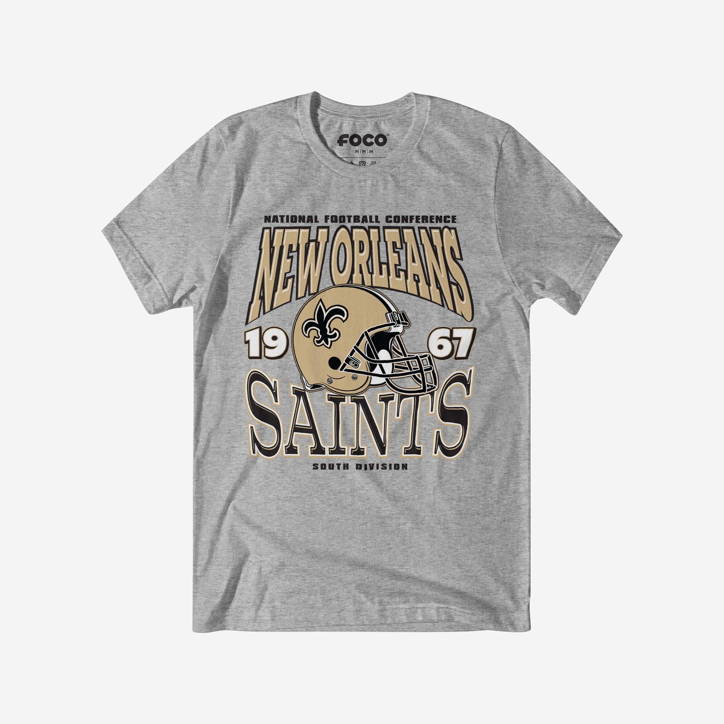 New Orleans Saints Classic Team Helmet T-Shirt