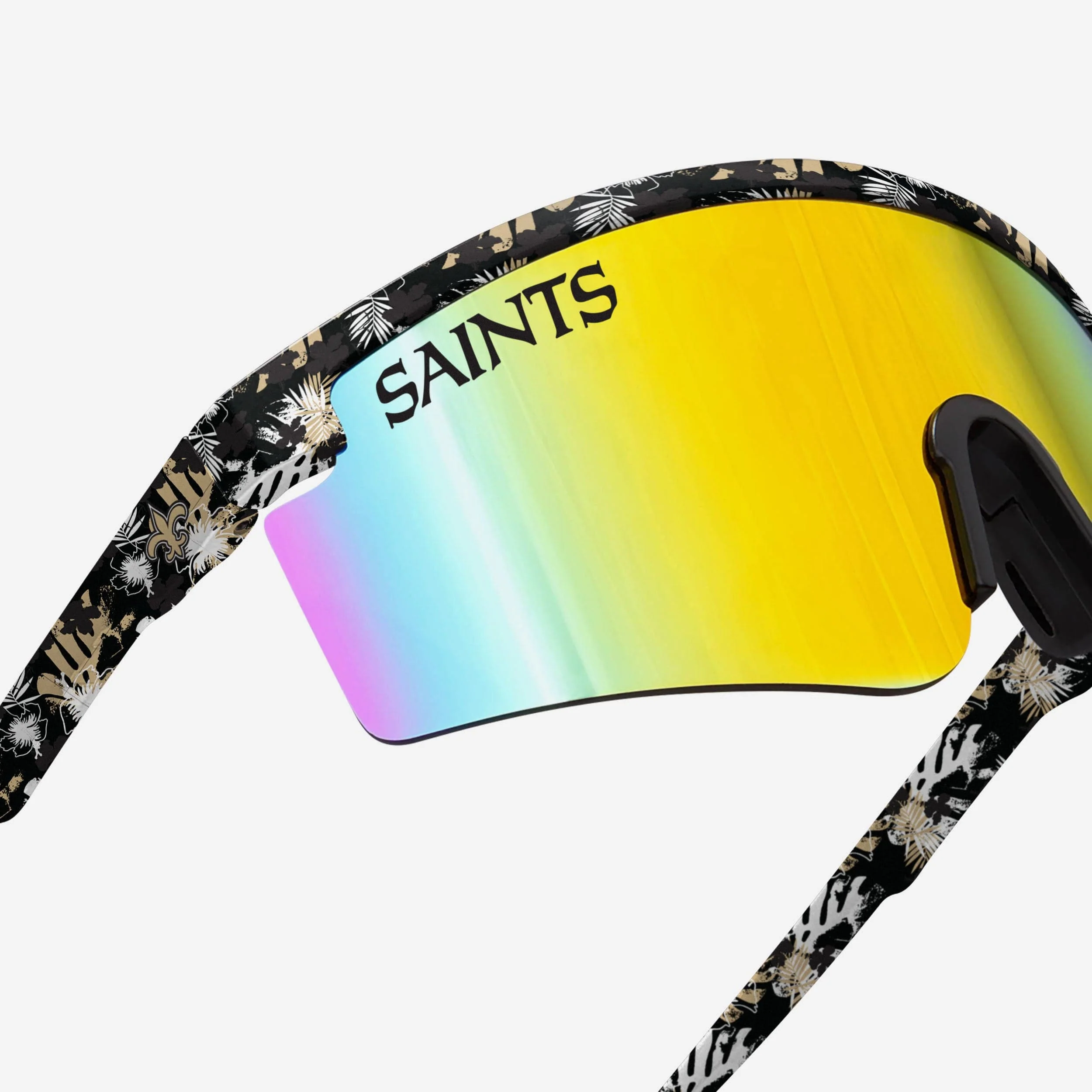 New Orleans Saints Floral Large Frame Sunglasses - Image 4