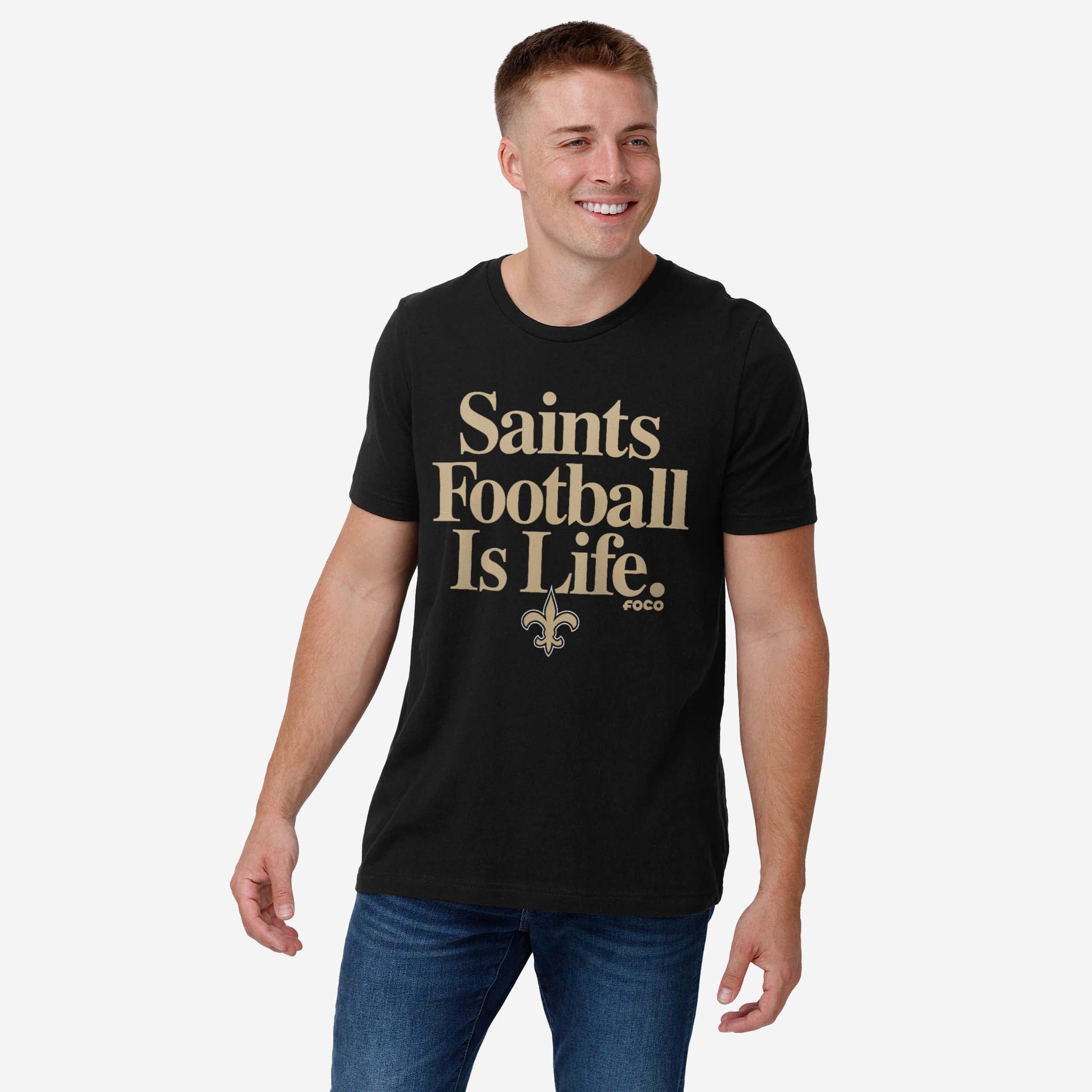 New Orleans Saints Football is Life T-Shirt - Image 2