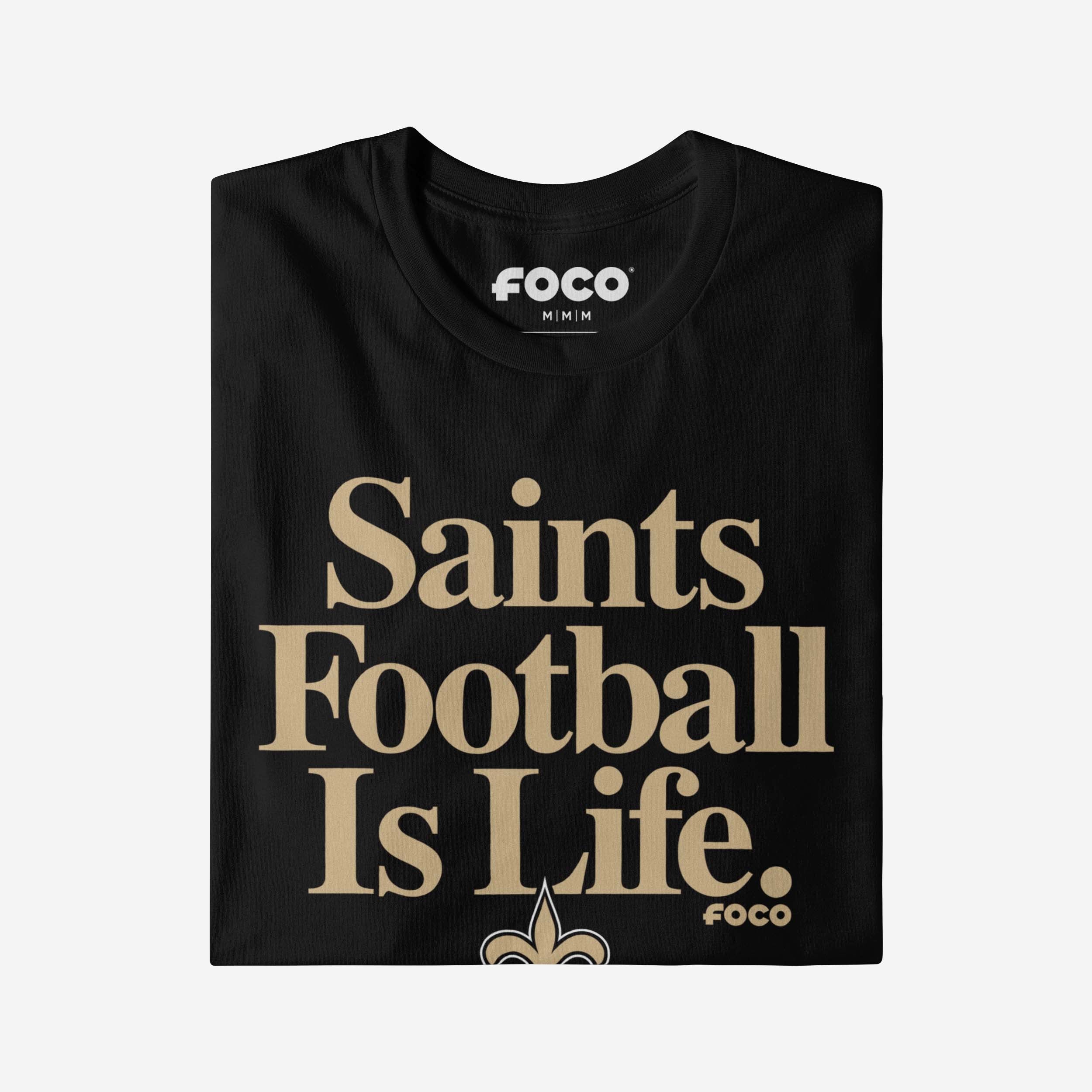 New Orleans Saints Football is Life T-Shirt - Image 4