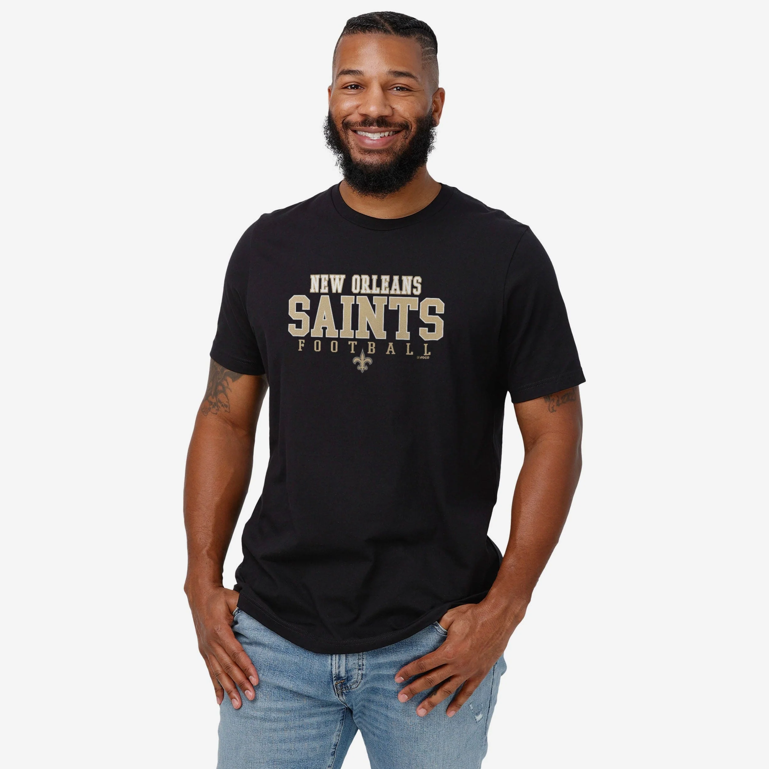 New Orleans Saints Football Wordmark T-Shirt - Image 2