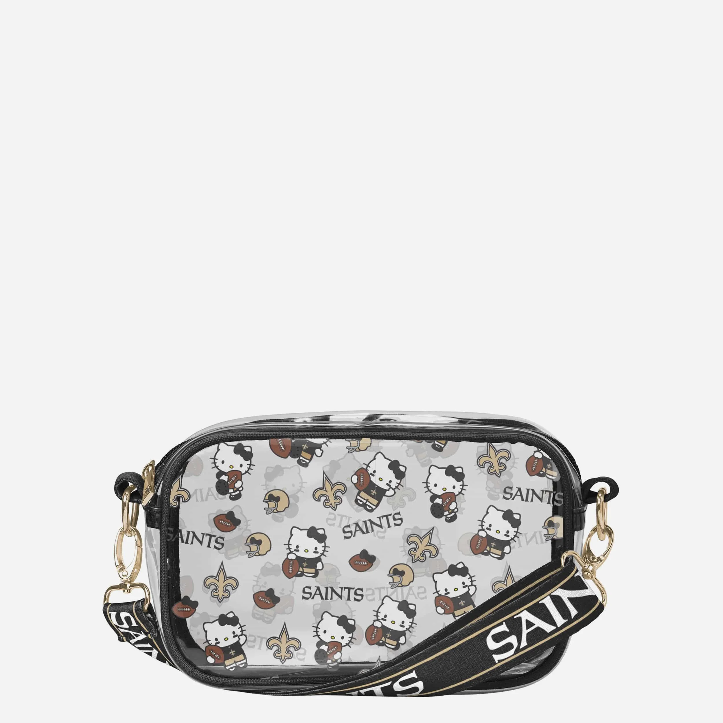 New Orleans Saints Hello Kitty® Clear Crossbody Bag