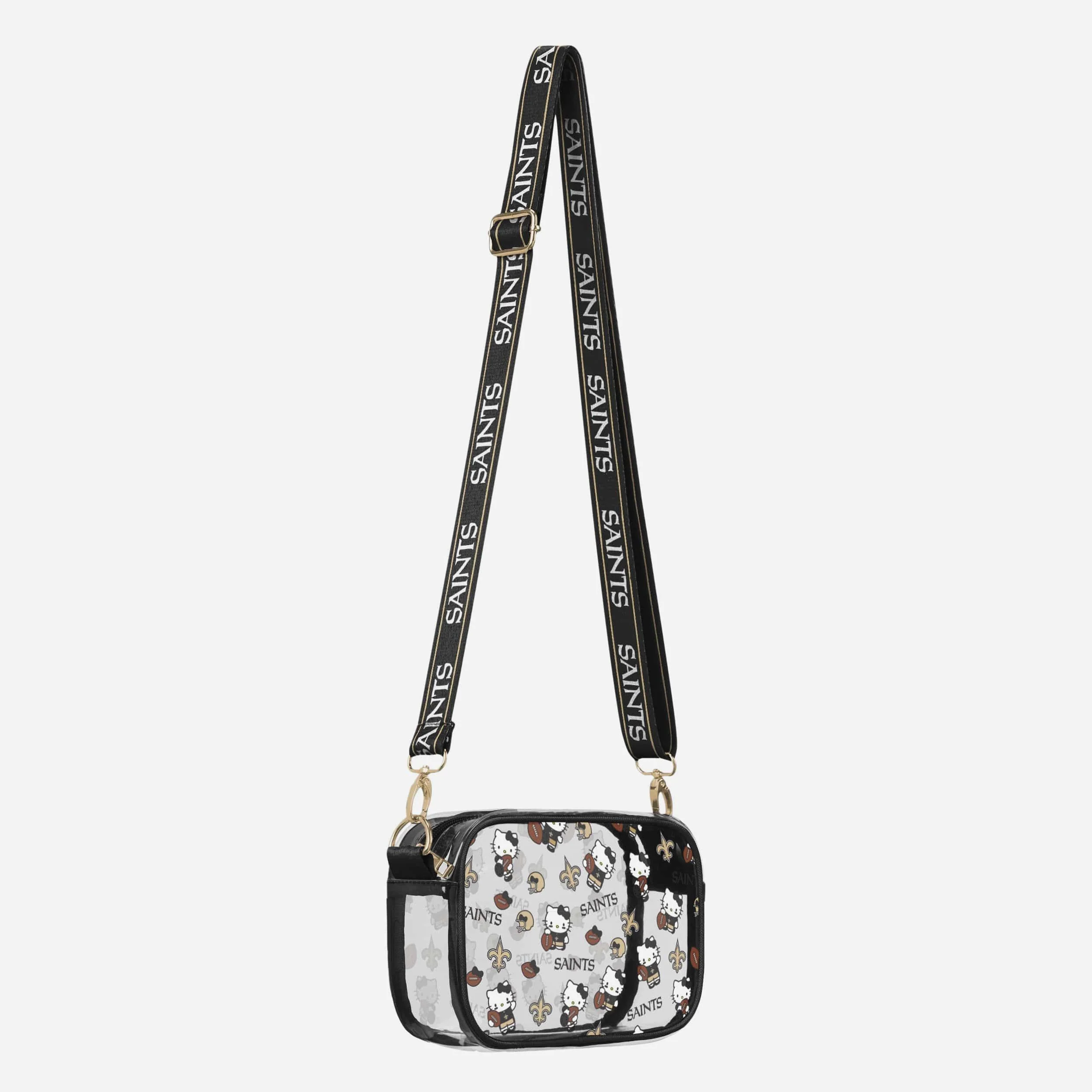 New Orleans Saints Hello Kitty® Clear Crossbody Bag - Image 2
