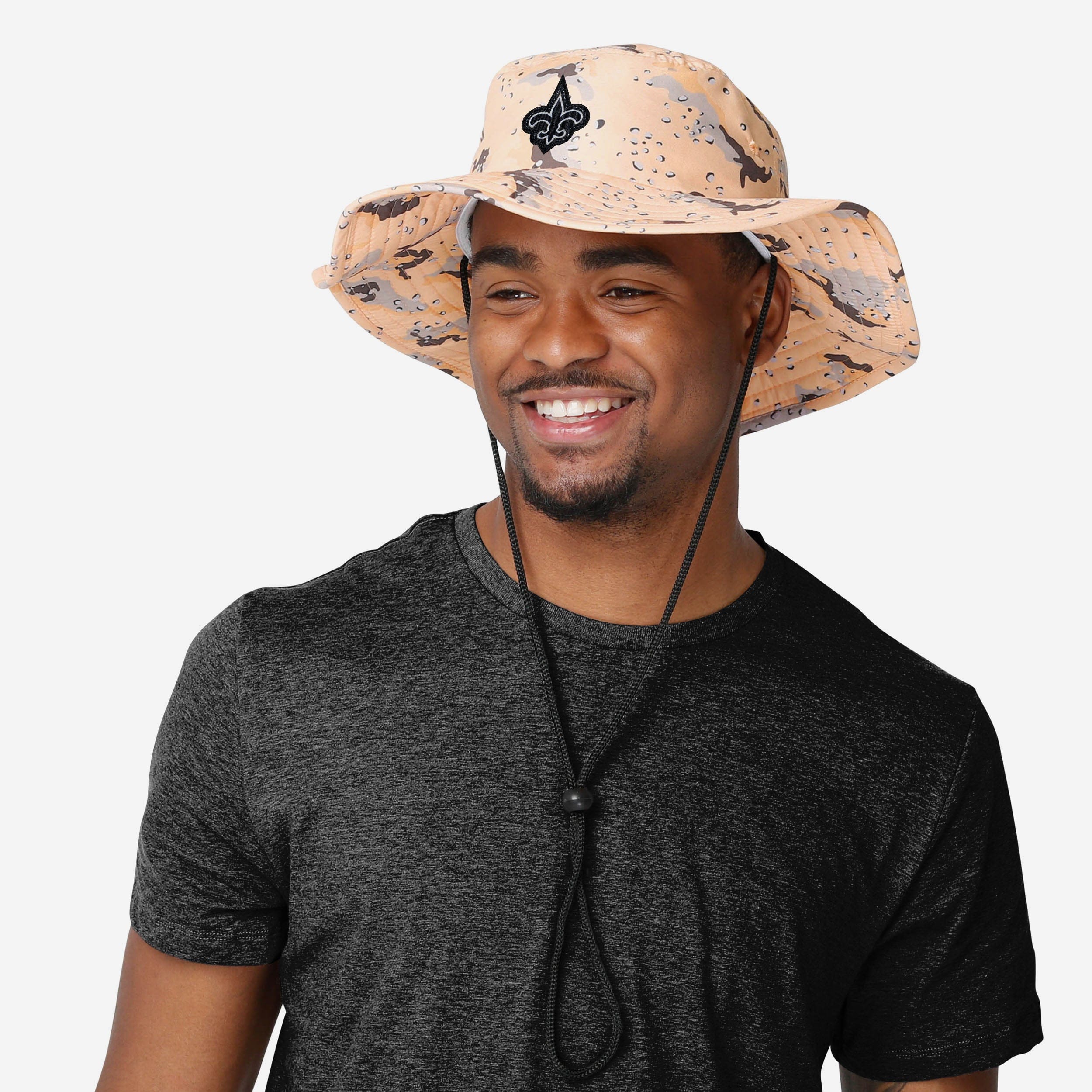 New Orleans Saints Light Desert Camo Boonie Hat - Image 2