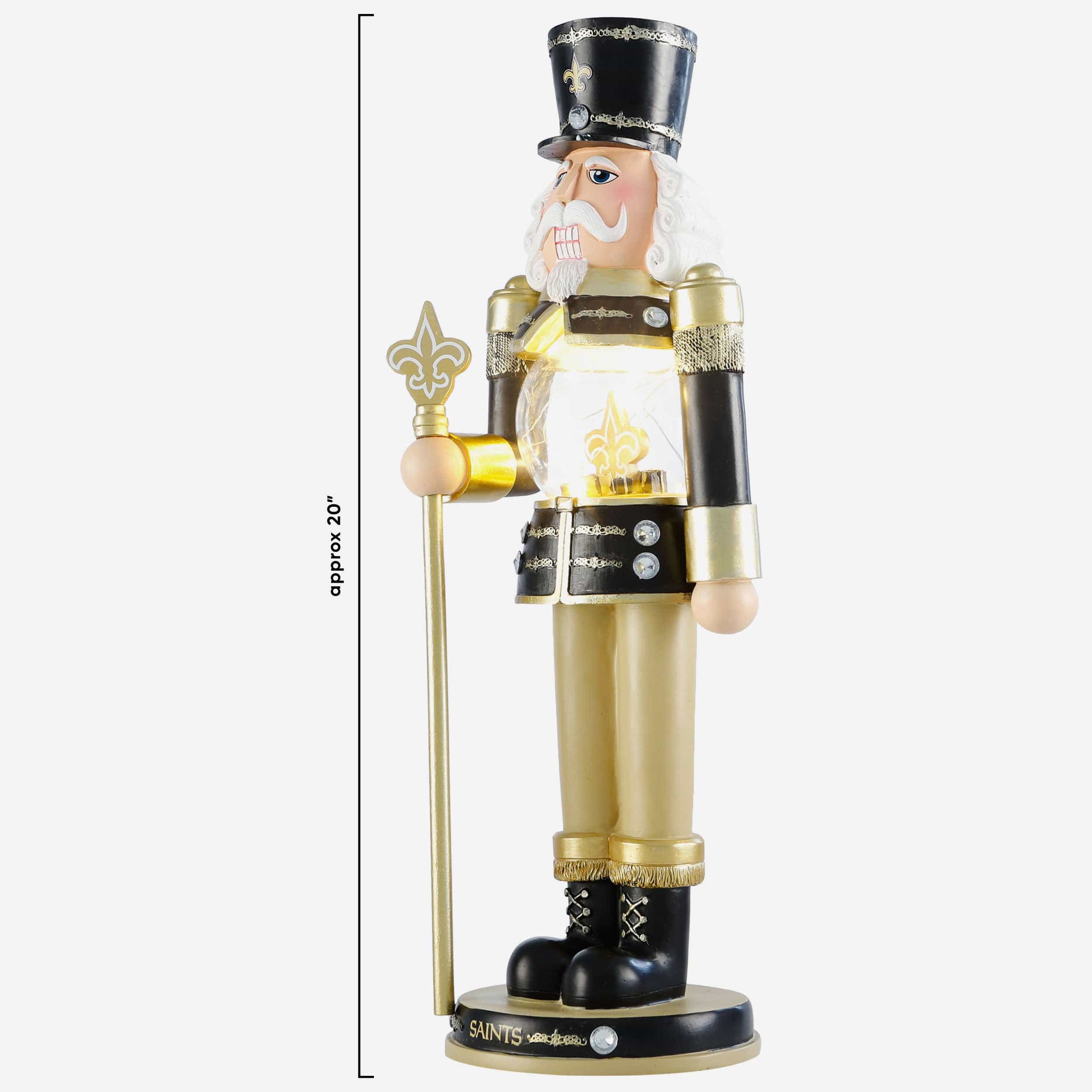 New Orleans Saints Light Up Nutcracker - Image 3