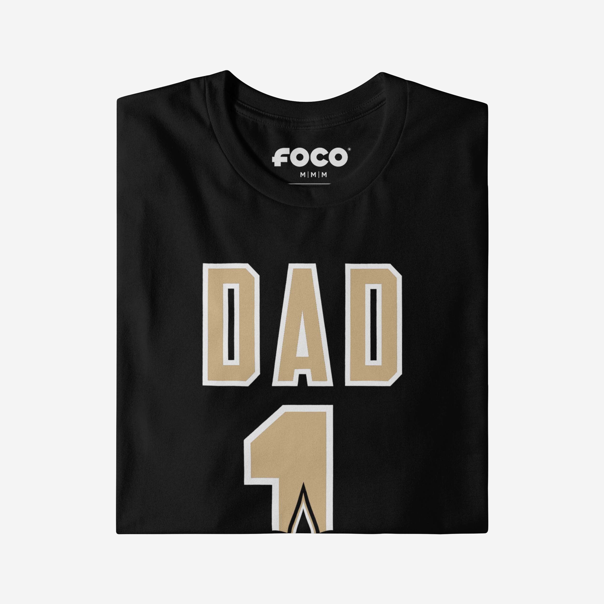 New Orleans Saints Number 1 Dad T-Shirt - Image 4