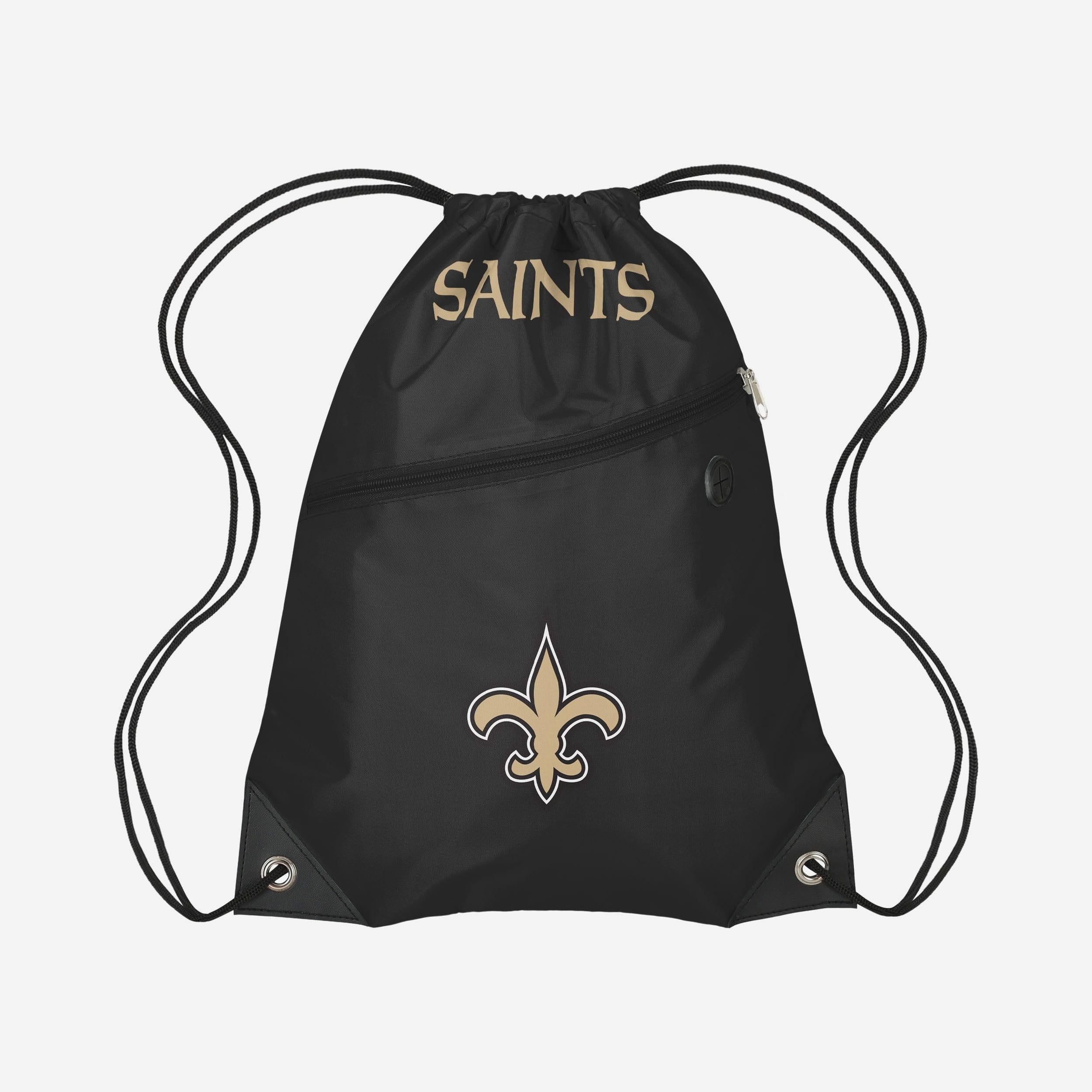 New Orleans Saints Pocket Drawstring Backpack