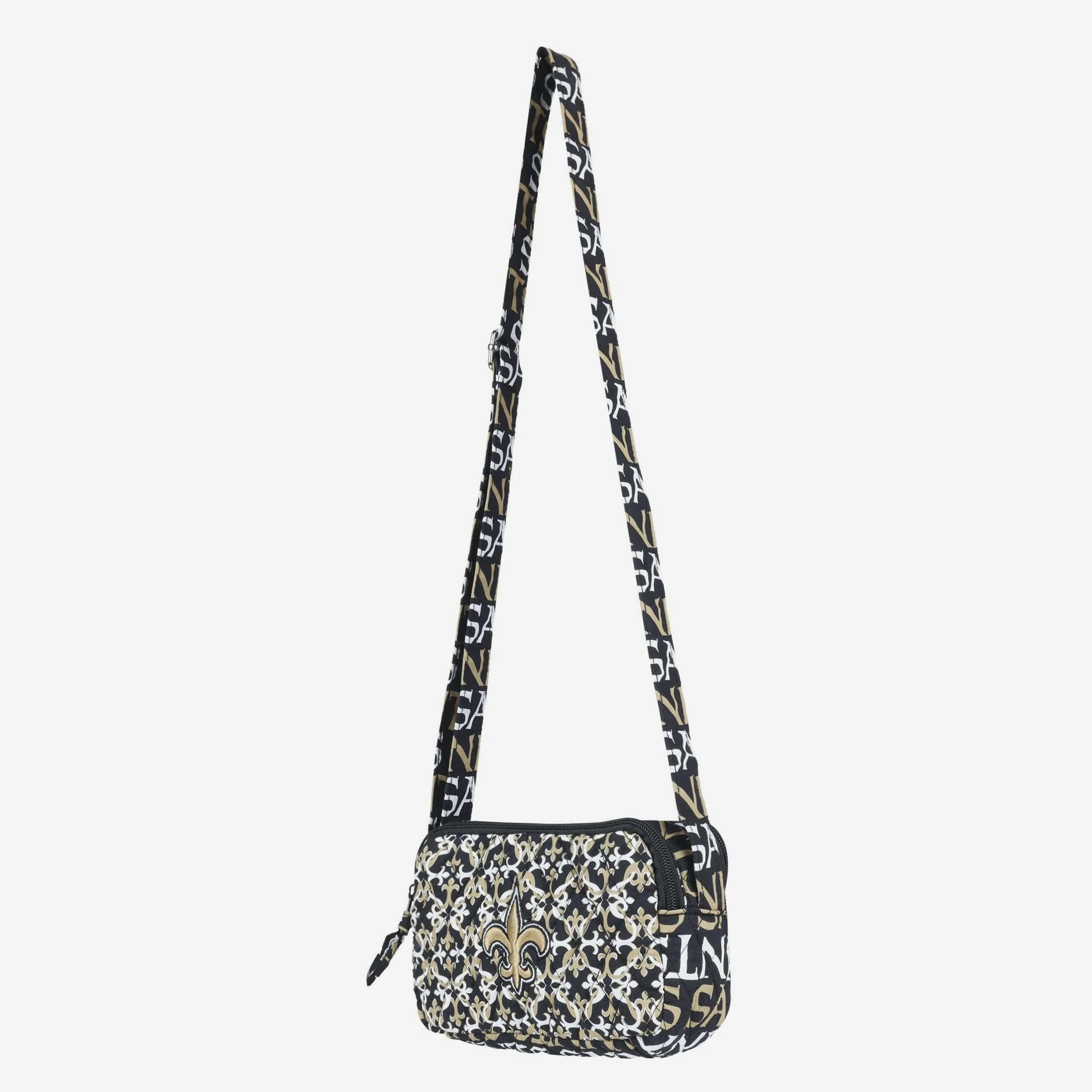 New Orleans Saints Quilted Crossbody Bag - Image 3