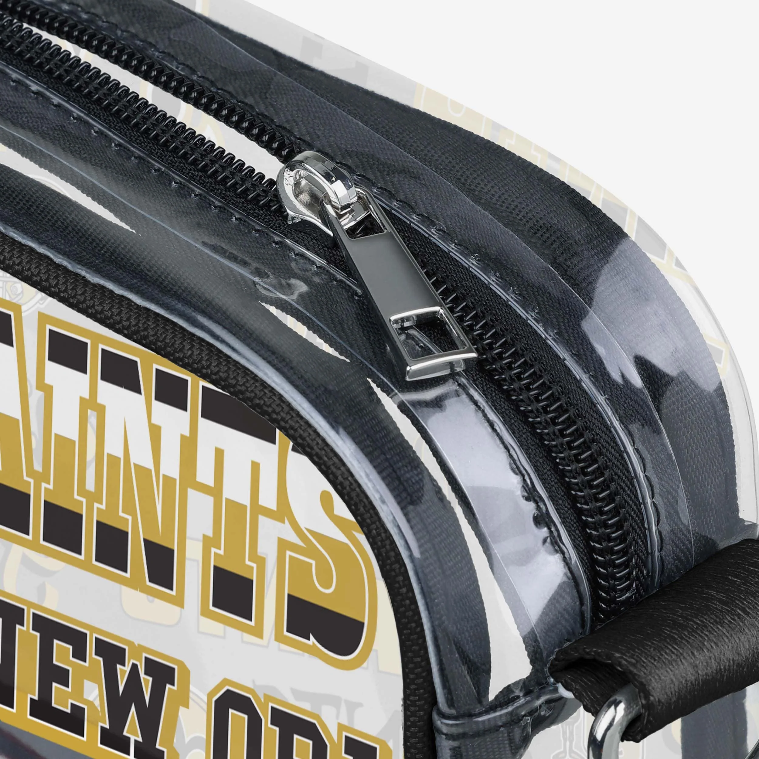 New Orleans Saints Repeat Retro Print Clear Crossbody Bag - Image 4