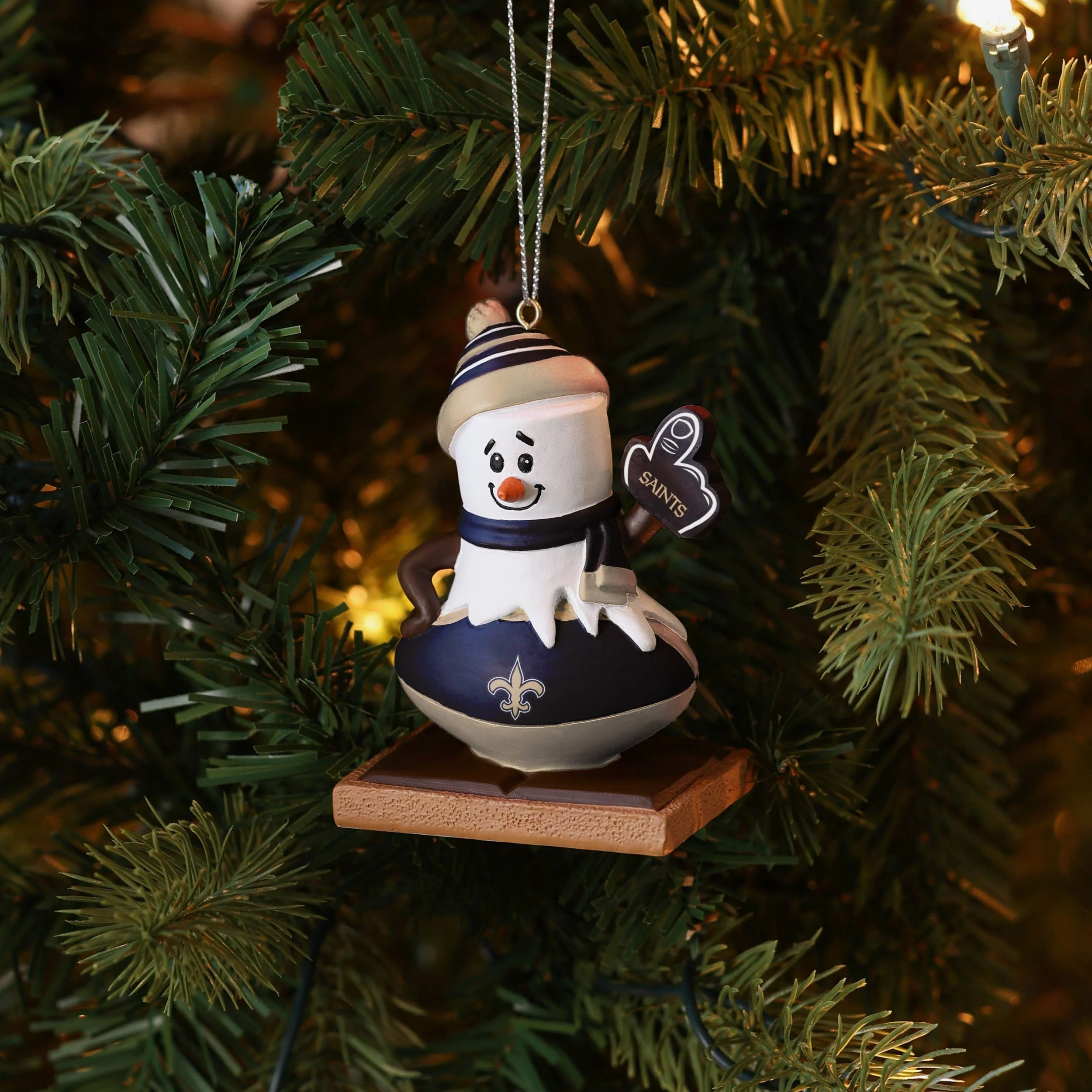 New Orleans Saints Smore On Ball Ornament - Image 4