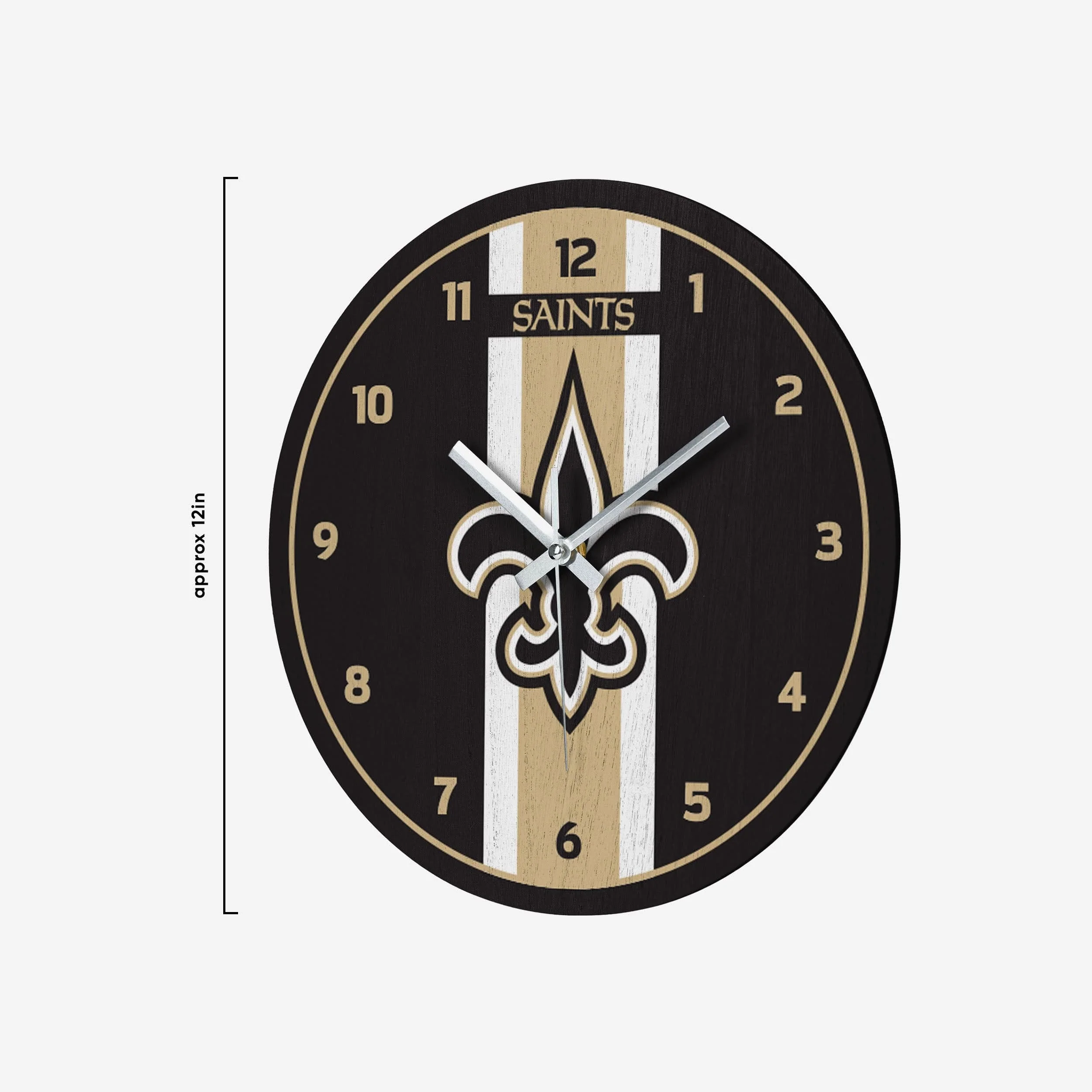 New Orleans Saints Team Stripe Clock - Image 2