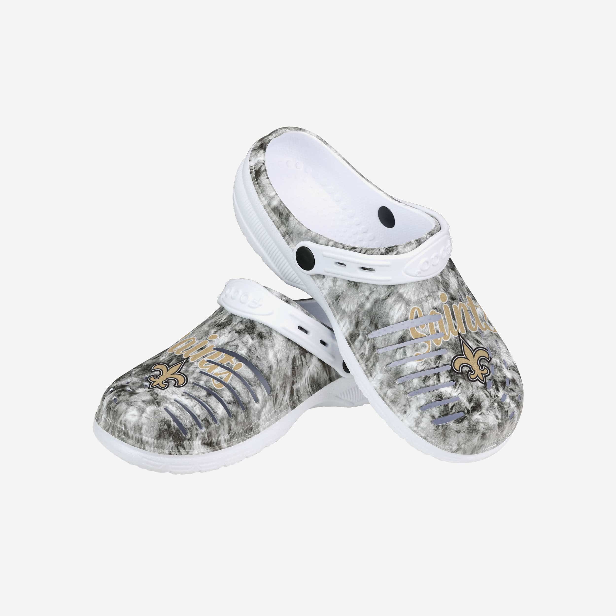 New Orleans Saints Womens Cloudie Clog With Strap - Image 3