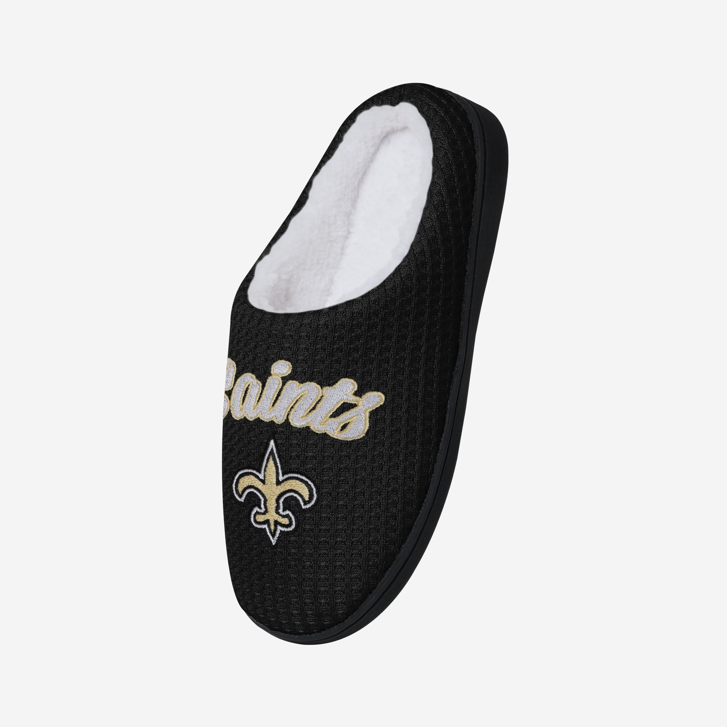 New Orleans Saints Womens Sherpa Lined Memory Foam Slipper - Image 3