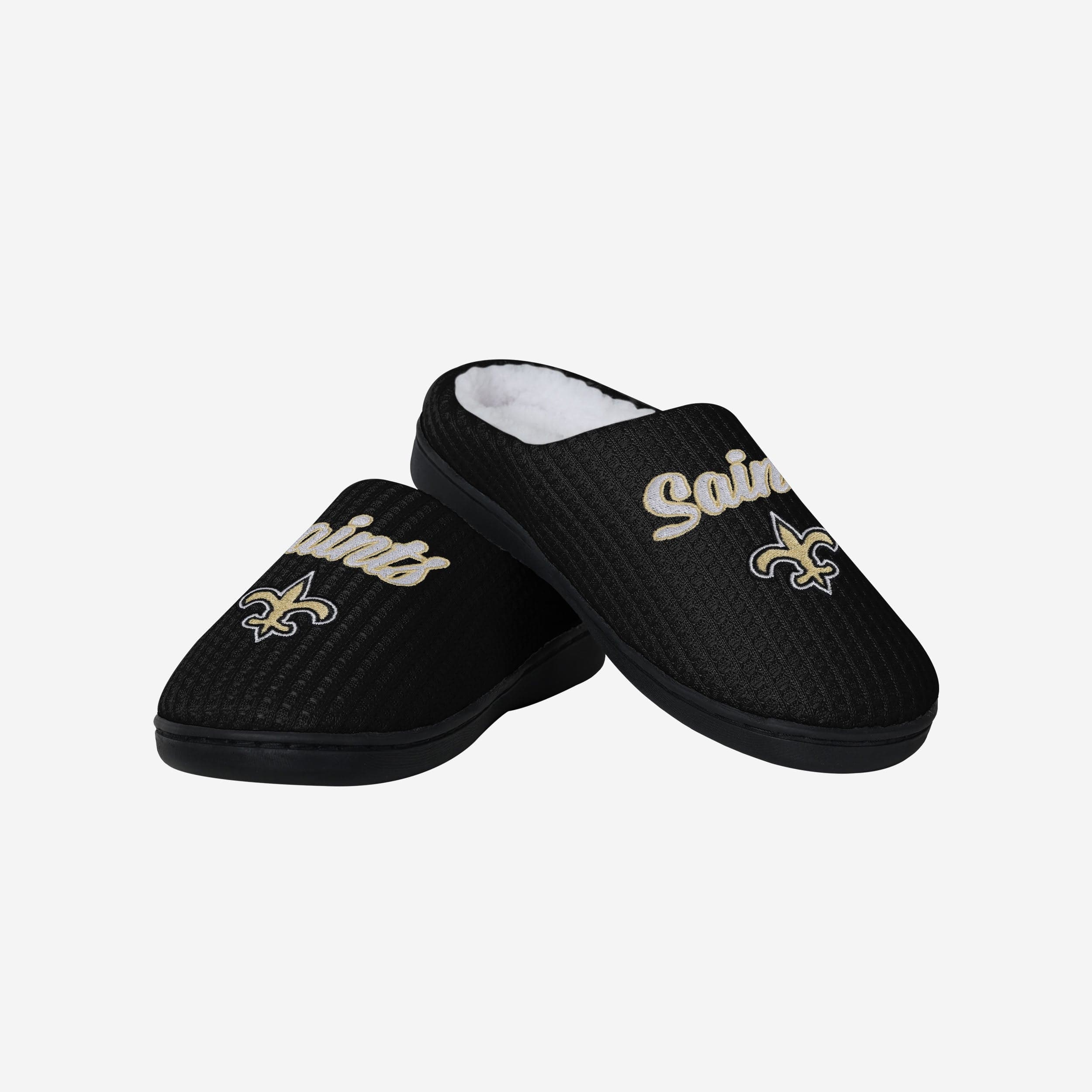 New Orleans Saints Womens Sherpa Lined Memory Foam Slipper - Image 4