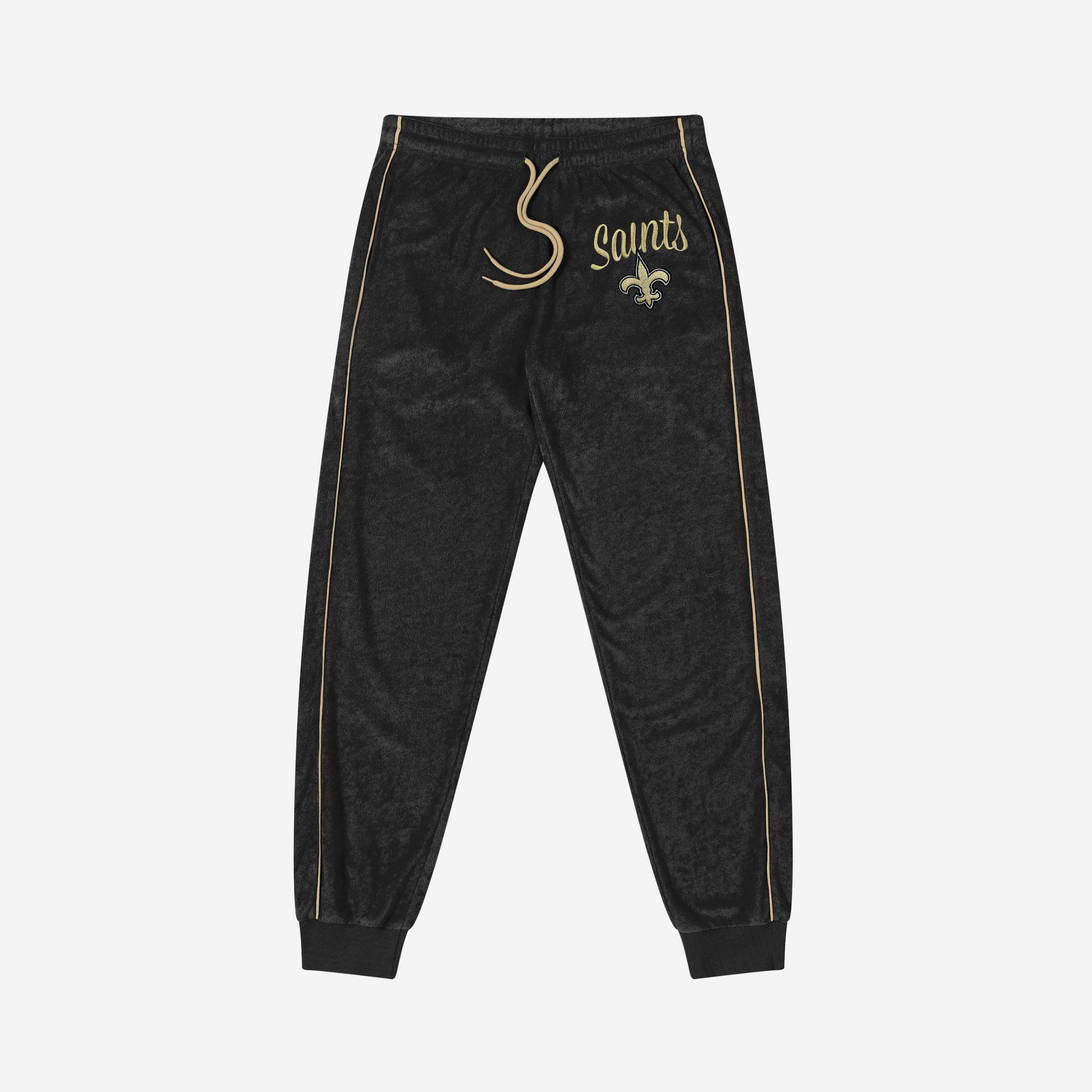 New Orleans Saints Womens Terry Knit Joggers - Image 4