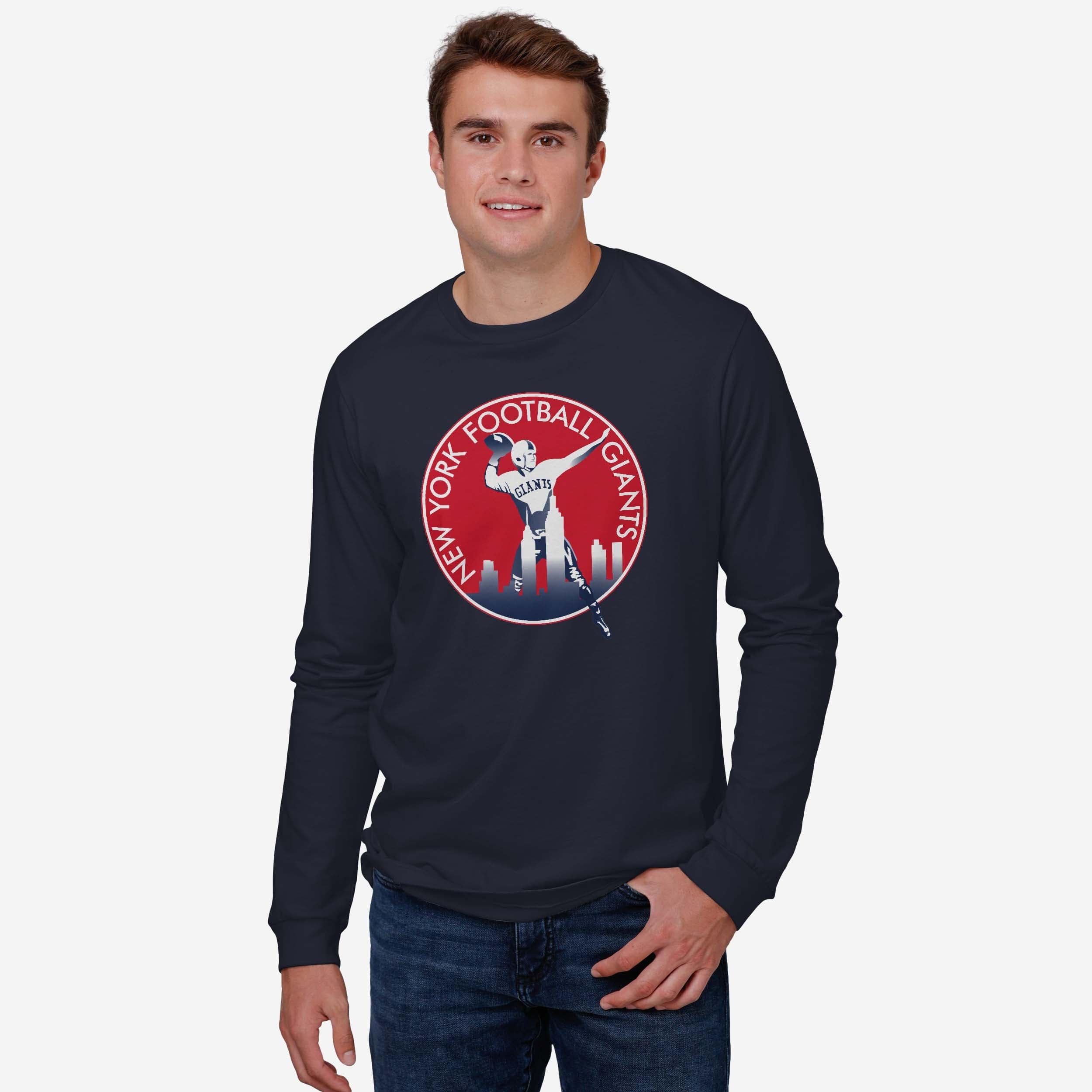 New York Giants 1950 Retro Logo Long Sleeve T-Shirt - Image 2