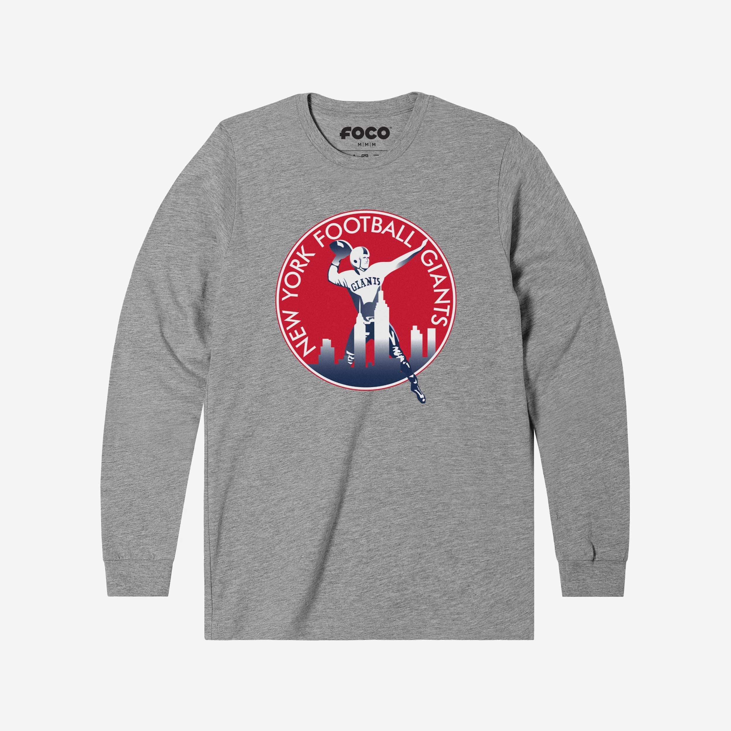 New York Giants 1950 Retro Logo Long Sleeve T-Shirt - Image 5