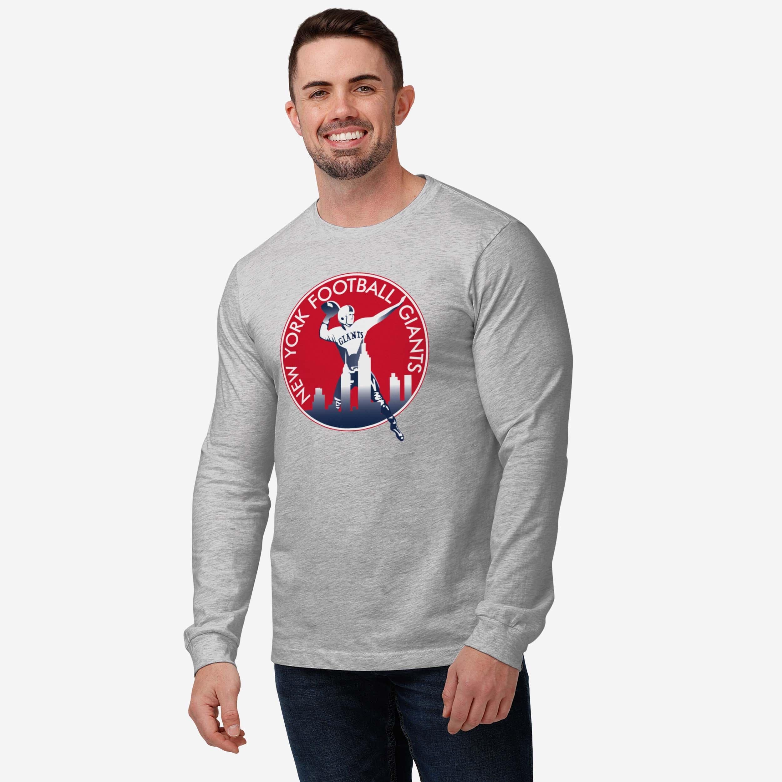 New York Giants 1950 Retro Logo Long Sleeve T-Shirt - Image 6
