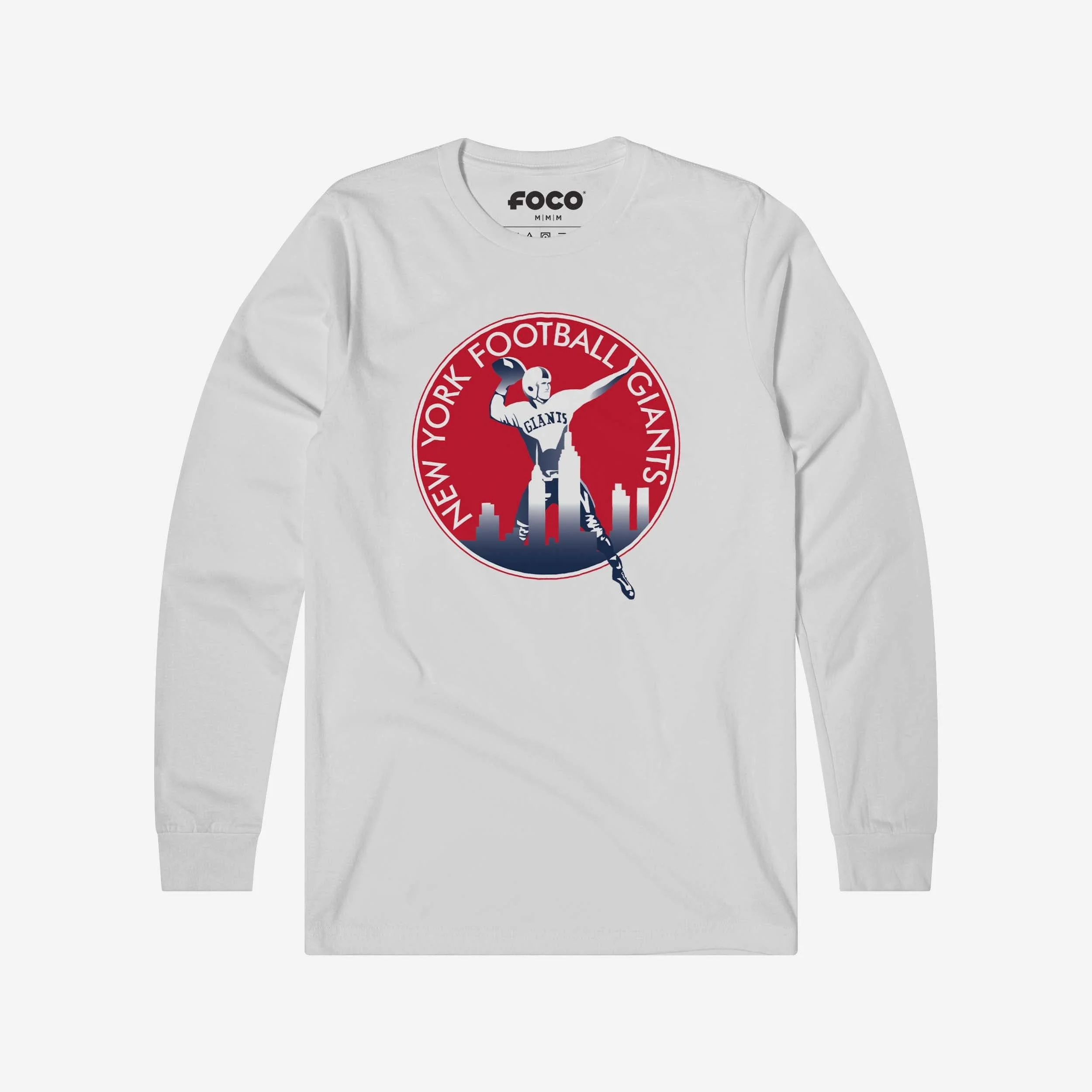 New York Giants 1950 Retro Logo Long Sleeve T-Shirt - Image 9