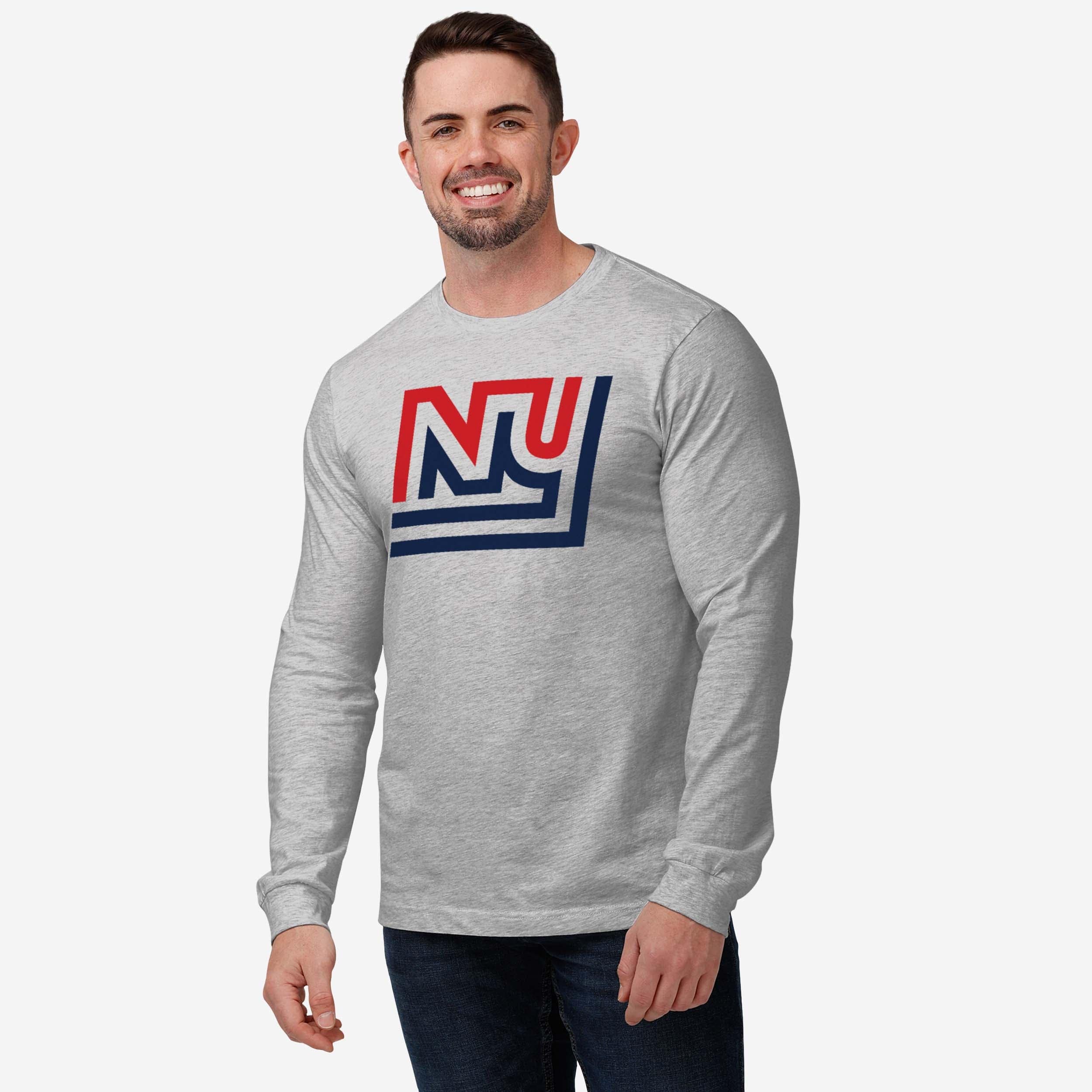 New York Giants 1975 Retro Logo Long Sleeve T-Shirt - Image 6