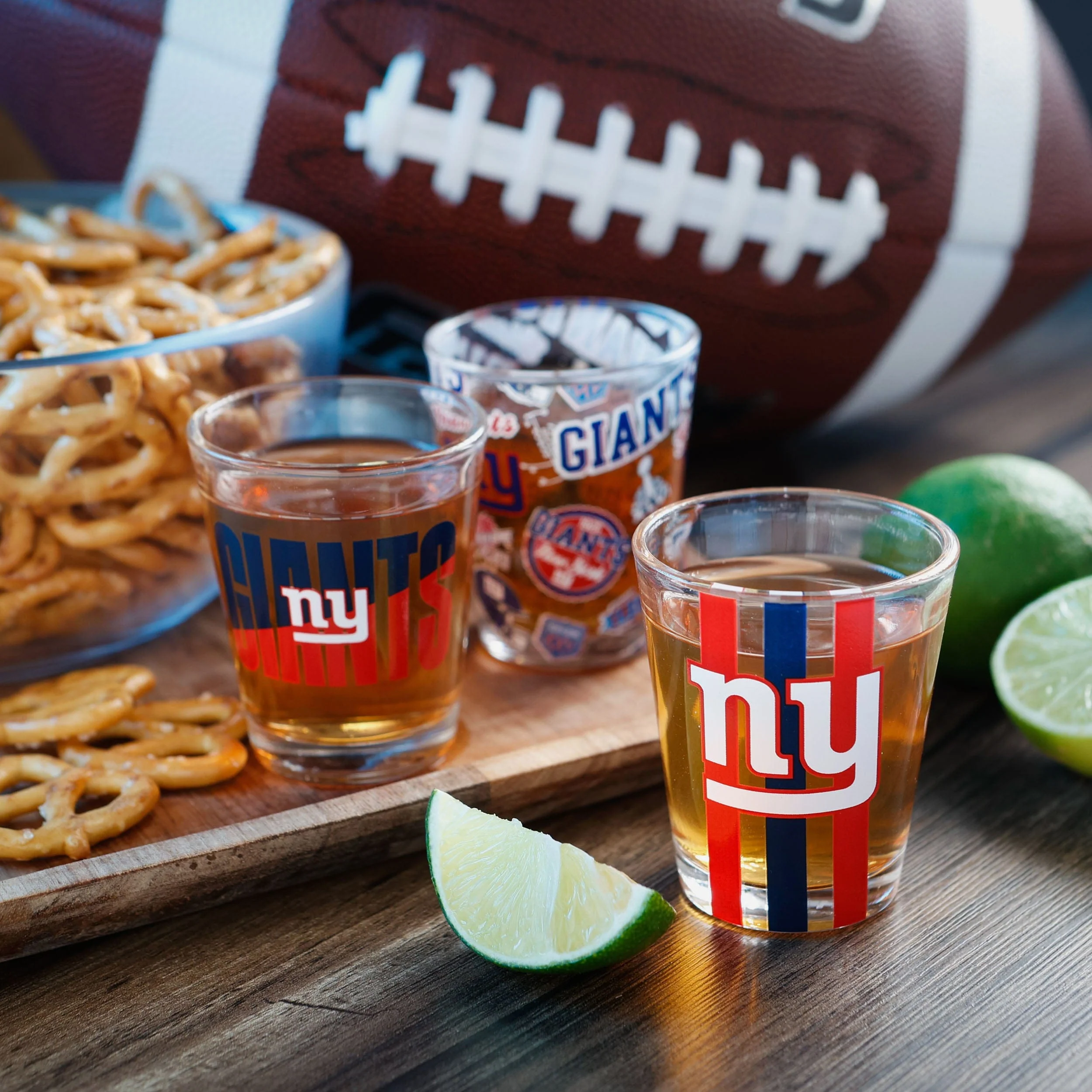 New York Giants 3 Pack Shot Glass - Image 2