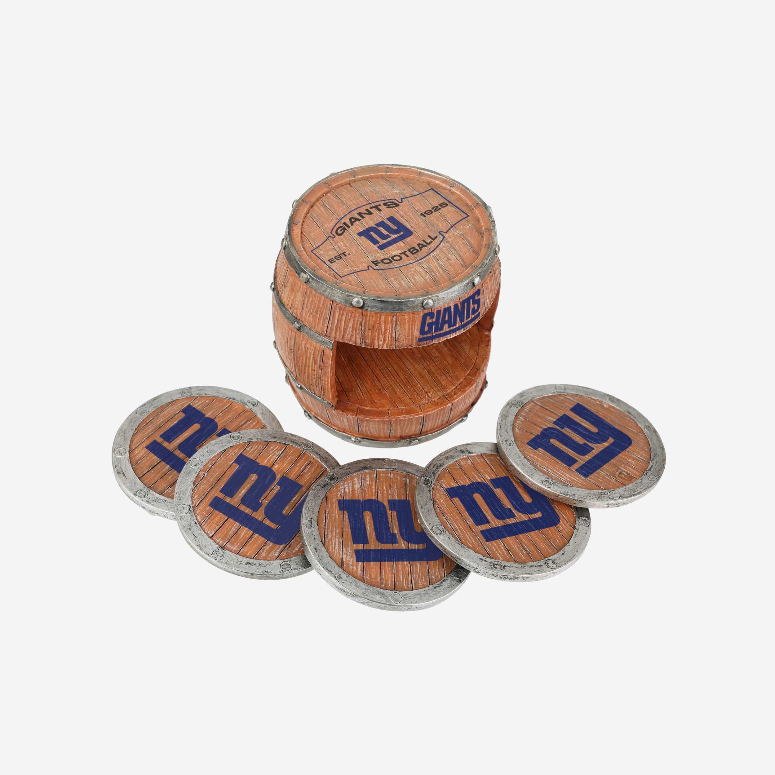 New York Giants 5 Pack Barrel Coaster Set - Image 3