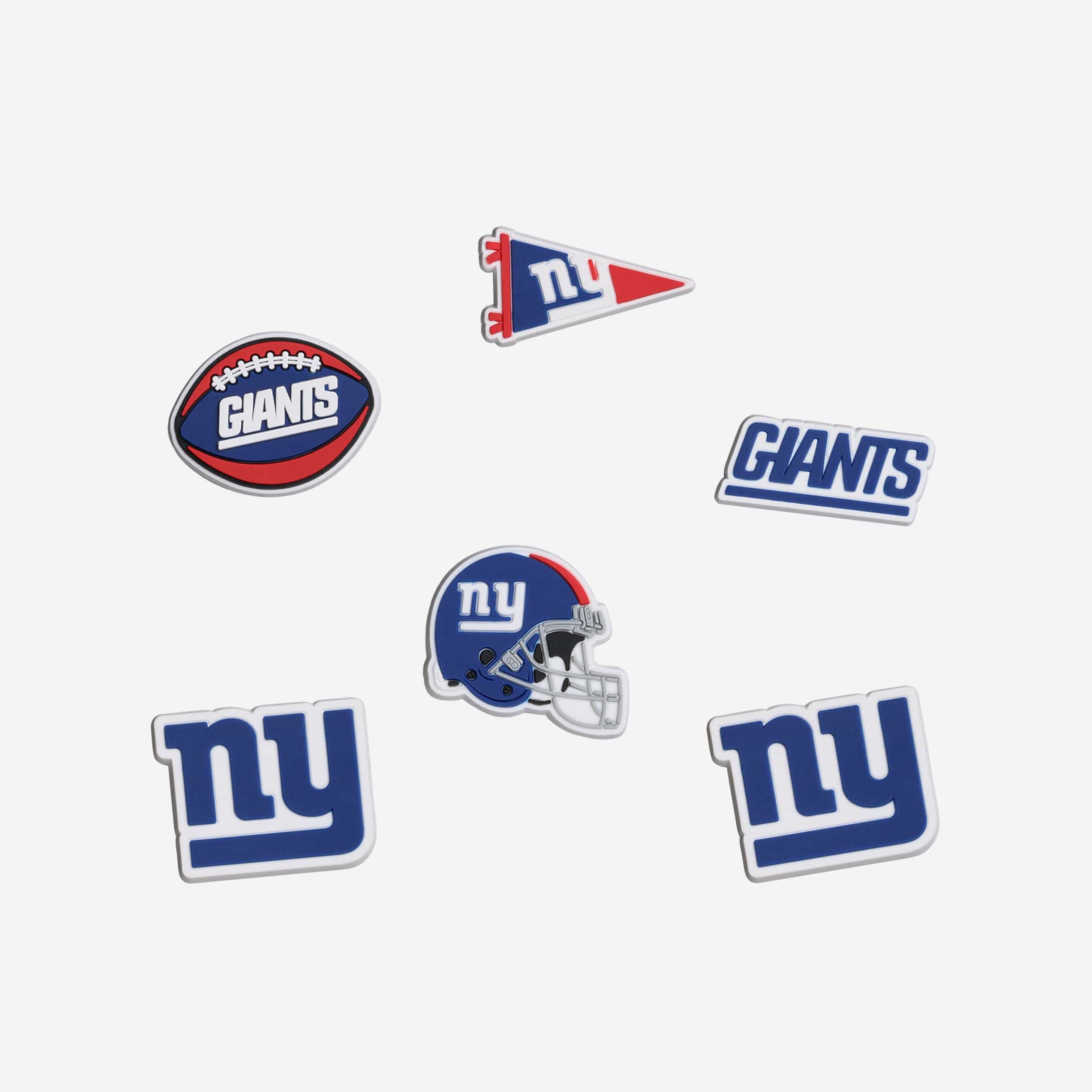 New York Giants 6 Pack Team Clog Charms