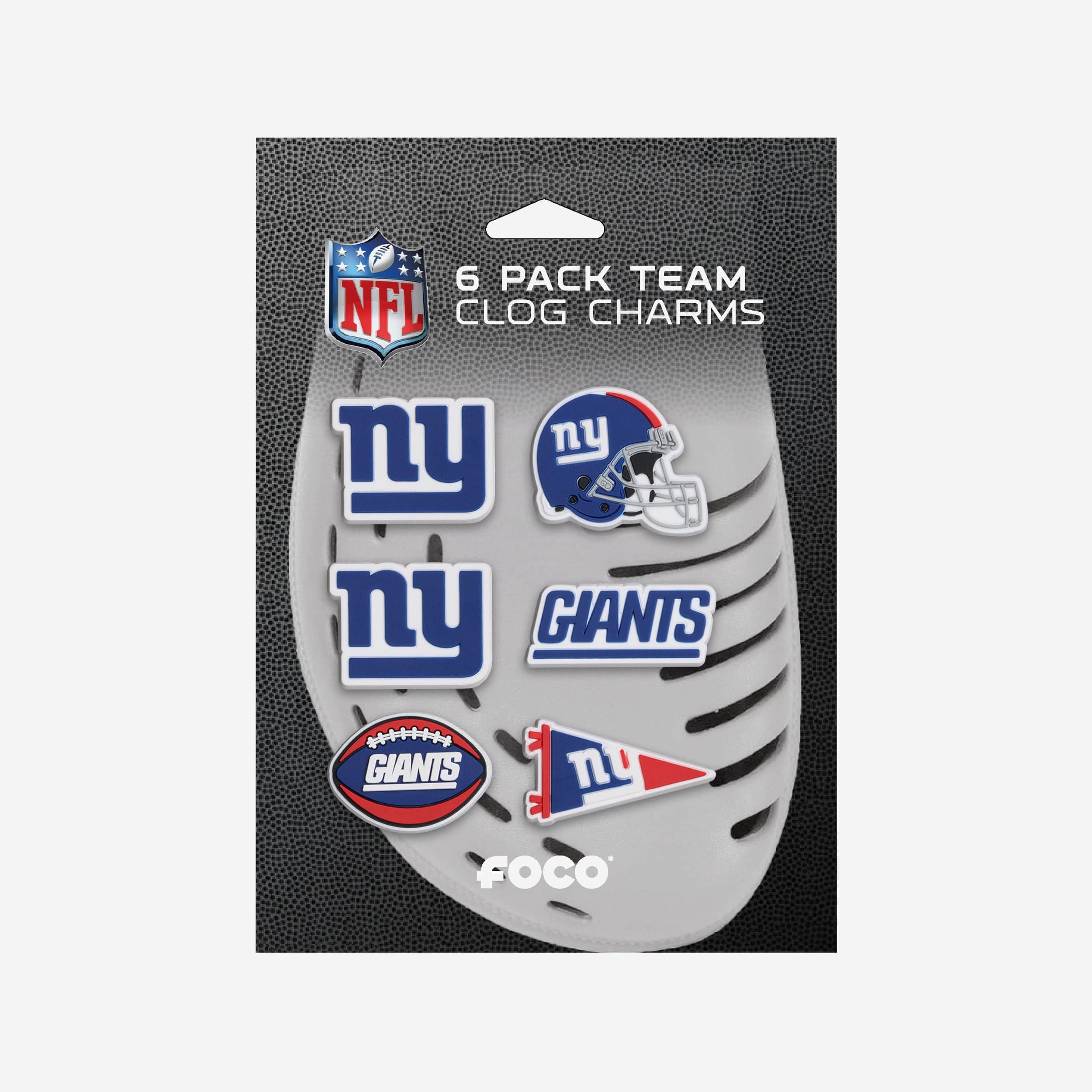 New York Giants 6 Pack Team Clog Charms - Image 5