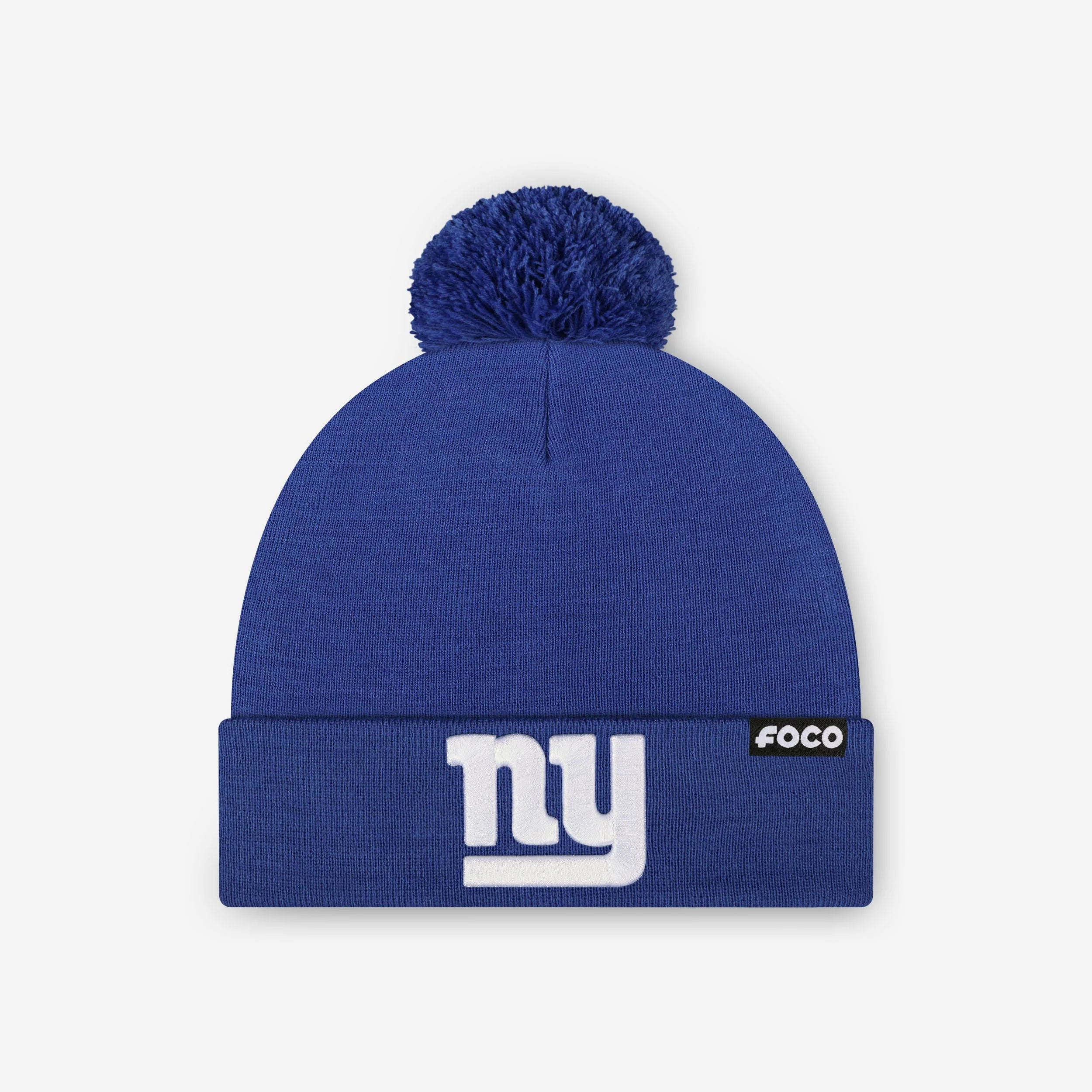 New York Giants Basic Primary Logo Pom Beanie