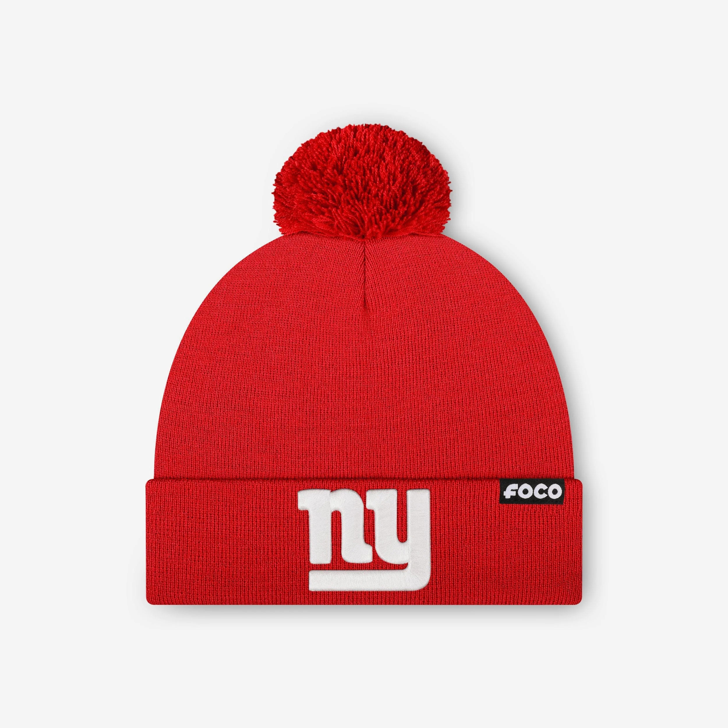 New York Giants Basic Primary Logo Pom Beanie - Image 3