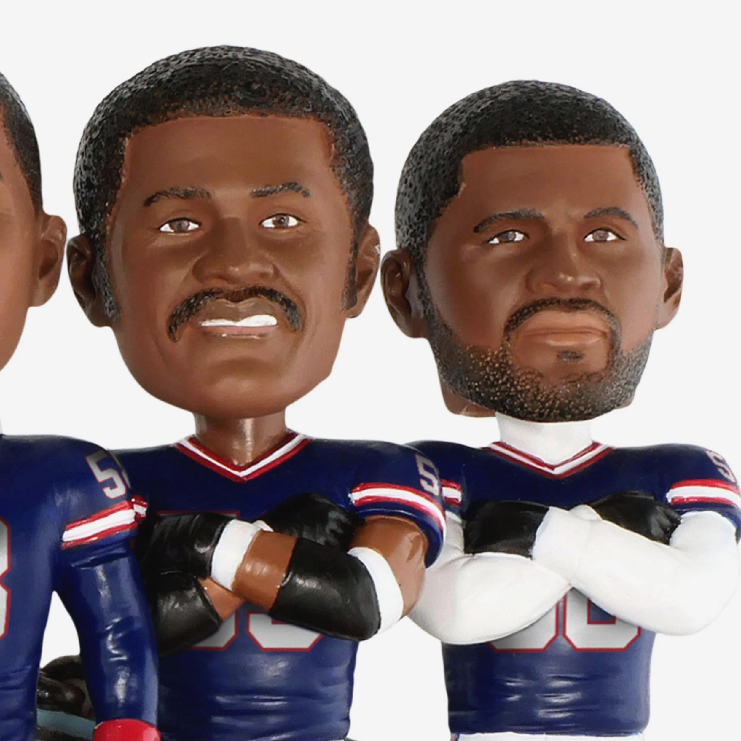 New York Giants Big Blue Wrecking Crew Defense Mini Bobblehead Scene - Image 3